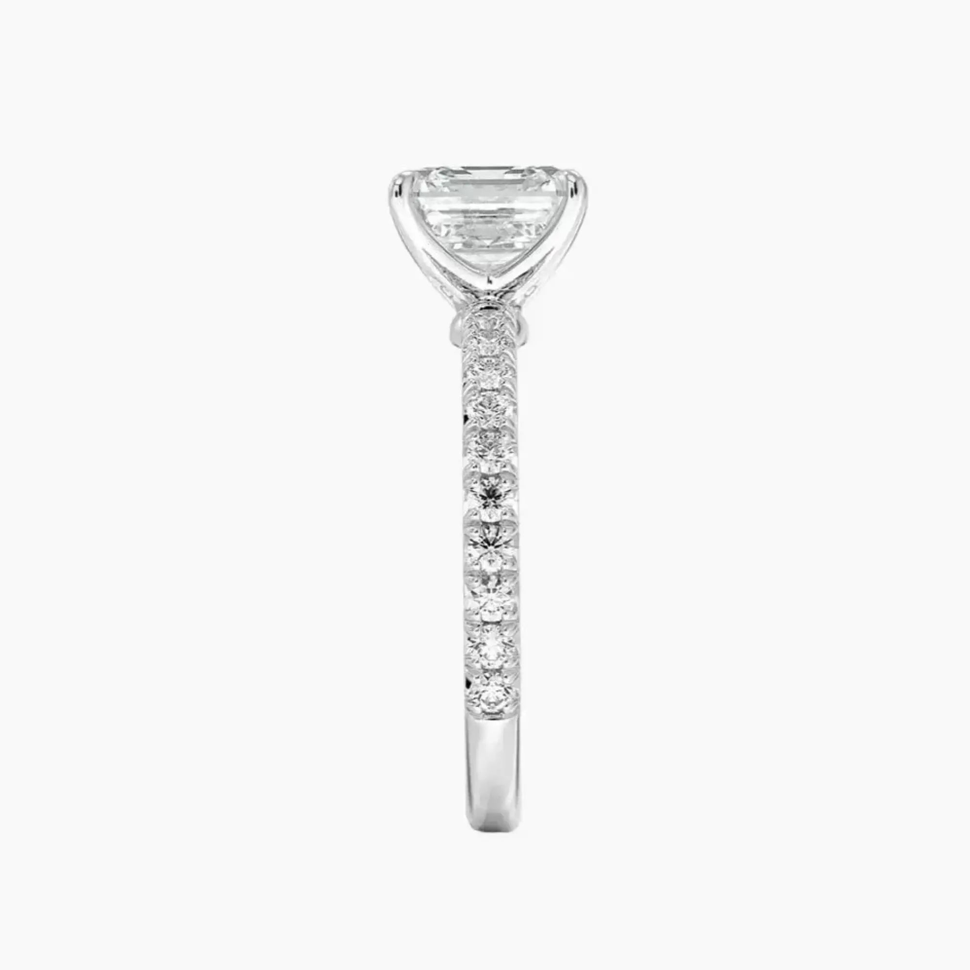 OBSER375 - Irina Solitaire Asscher engagement ring setting view 3