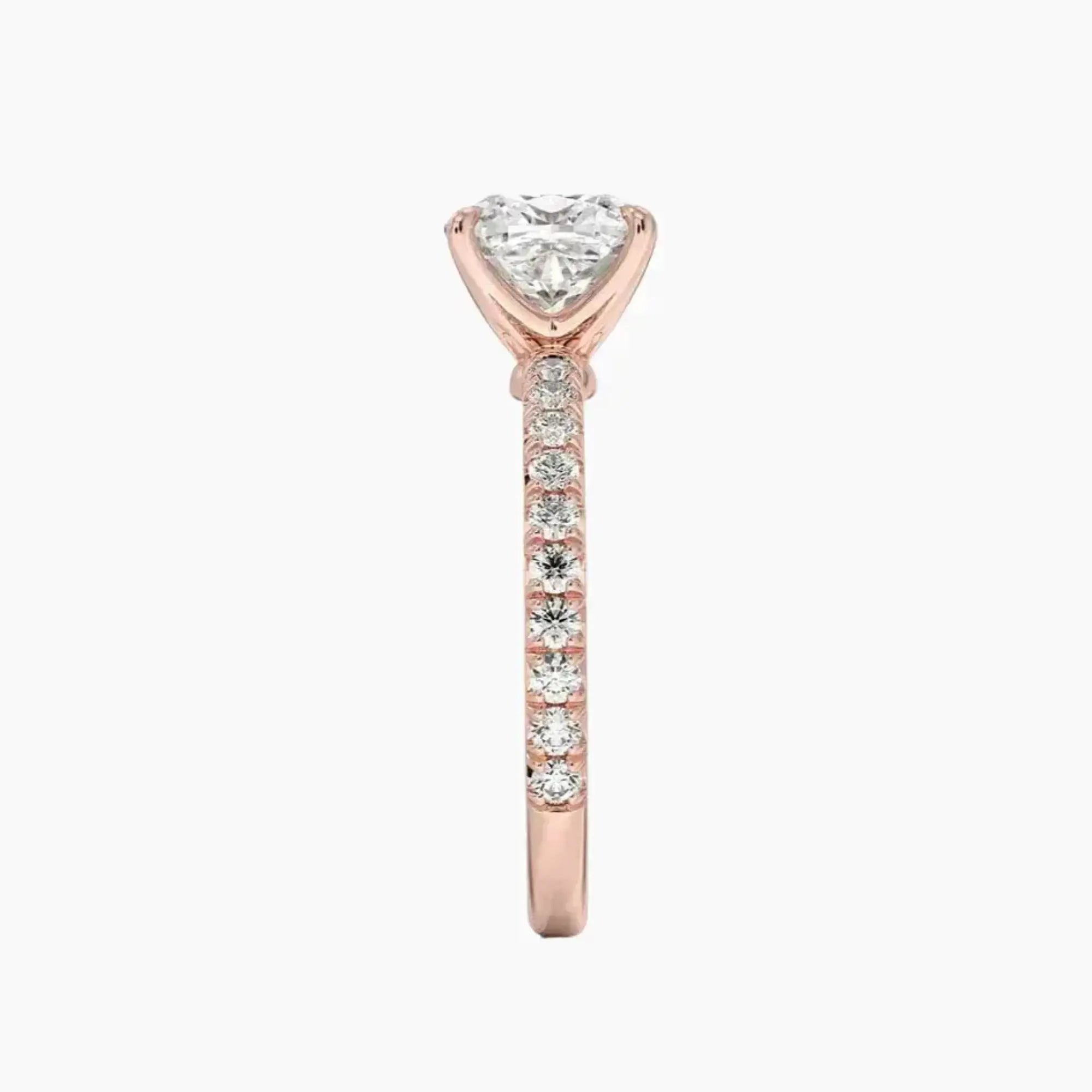 OBSER097 - Irina Solitaire Cushion engagement ring setting view 6