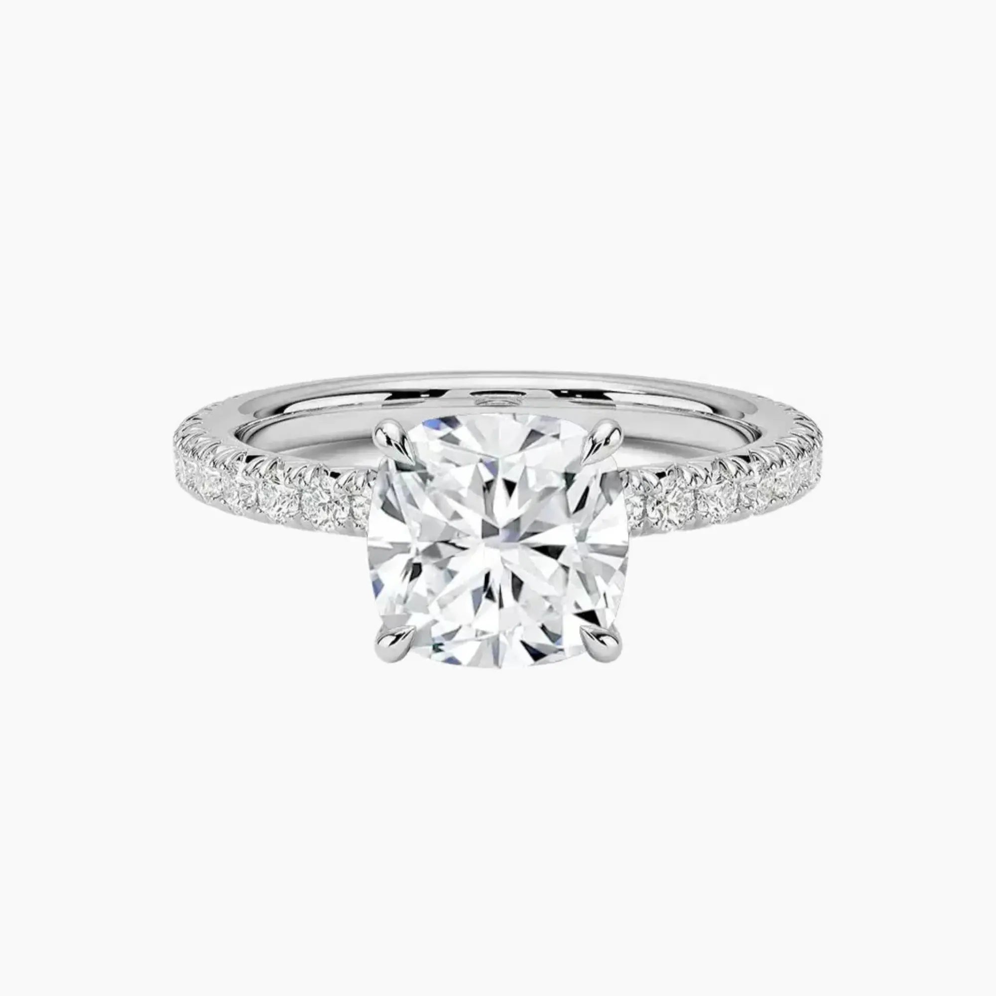 OBSER097 - Irina Solitaire Cushion engagement ring setting view 1