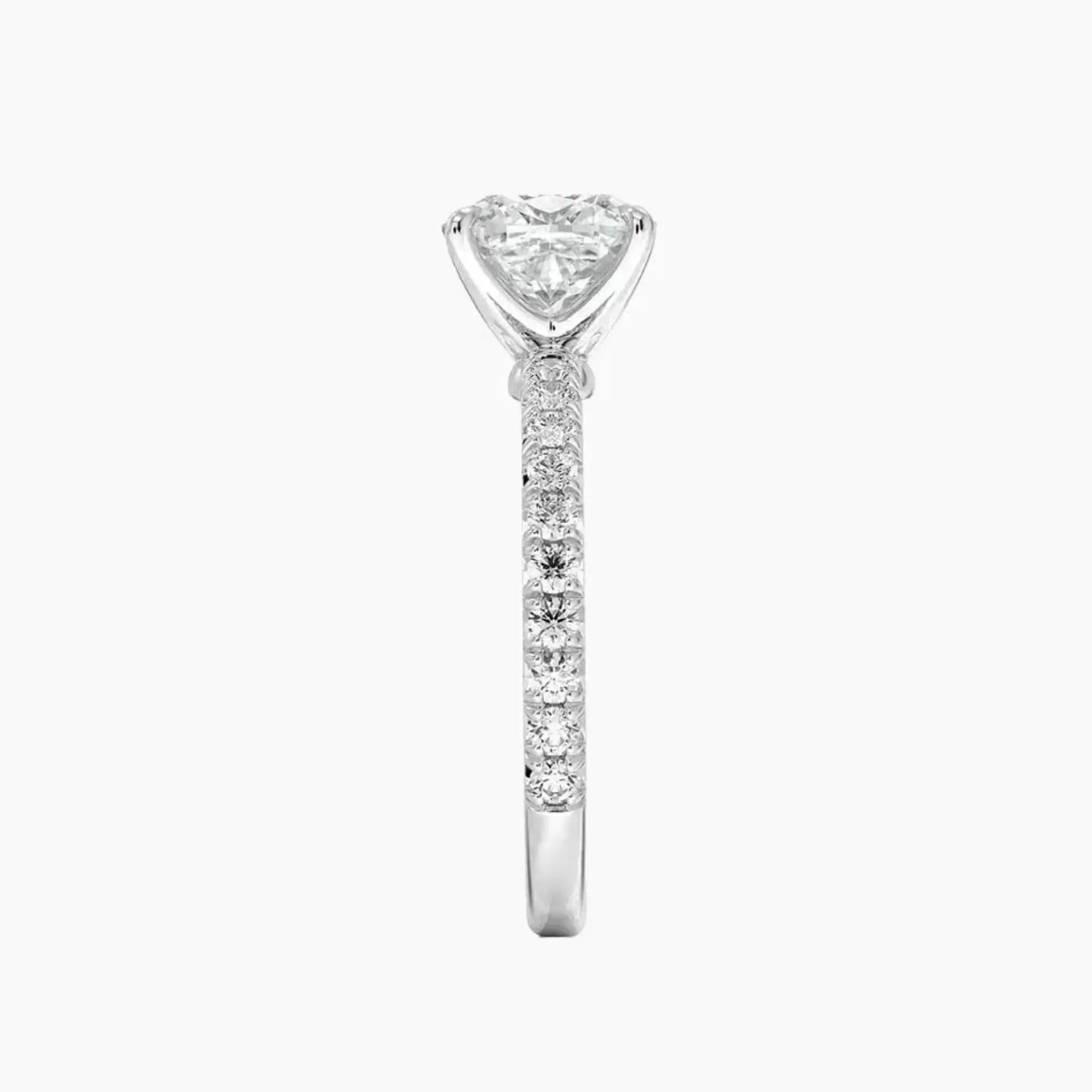OBSER097 - Irina Solitaire Cushion engagement ring setting view 3