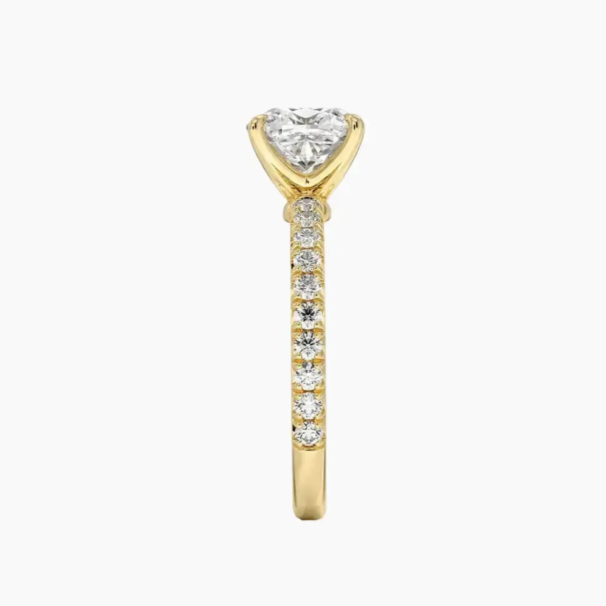 OBSER097 - Irina Solitaire Cushion engagement ring setting view 9