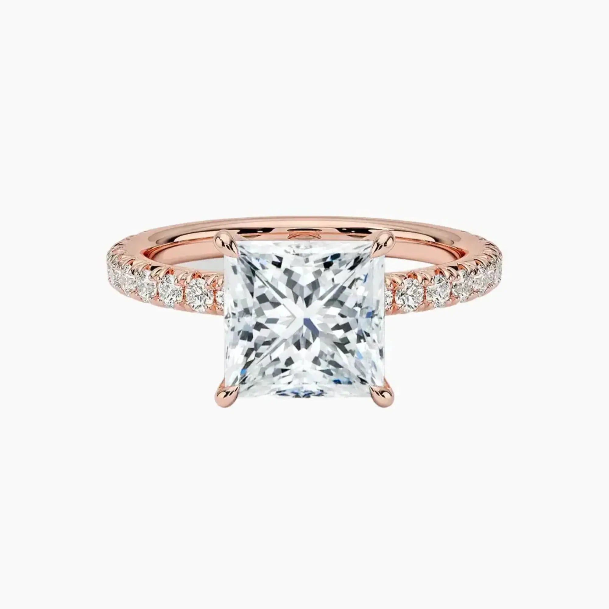 OBSER157 - Irina Solitaire Princess engagement ring setting view 4