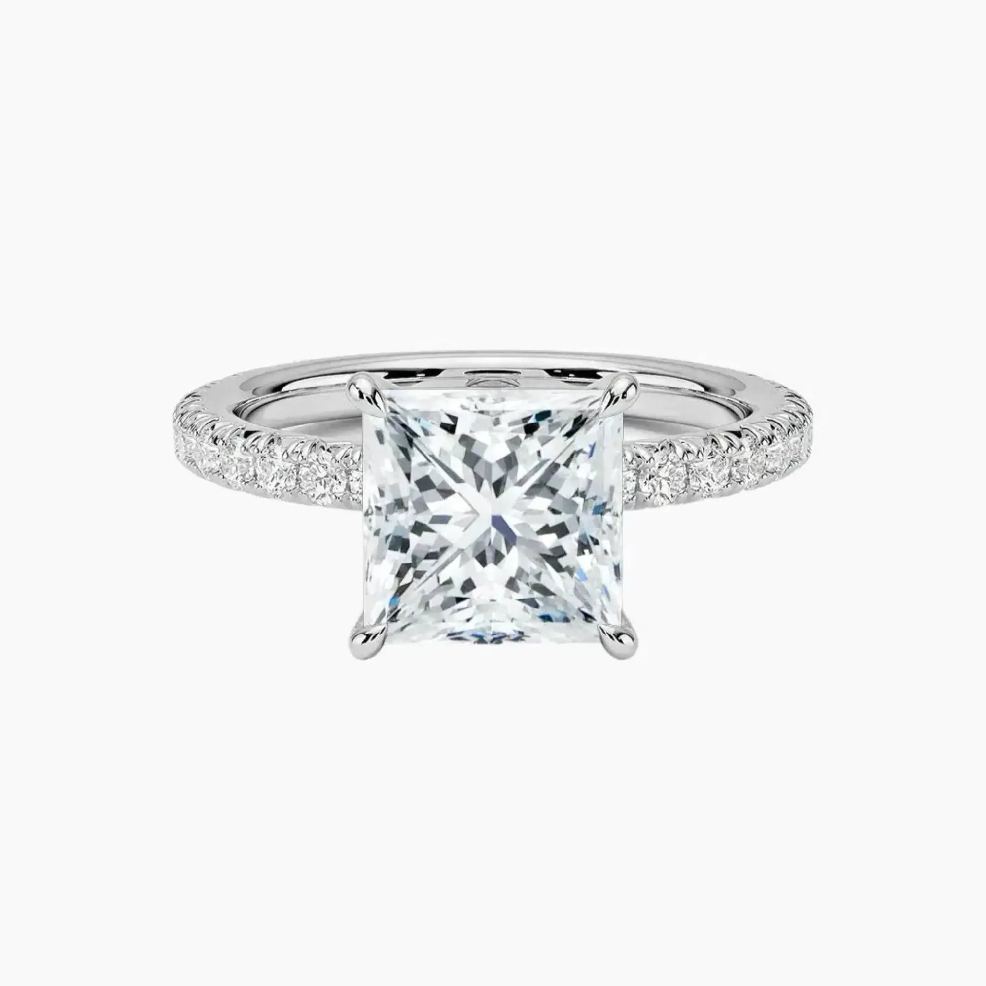 OBSER157 - Irina Solitaire Princess engagement ring setting view 1
