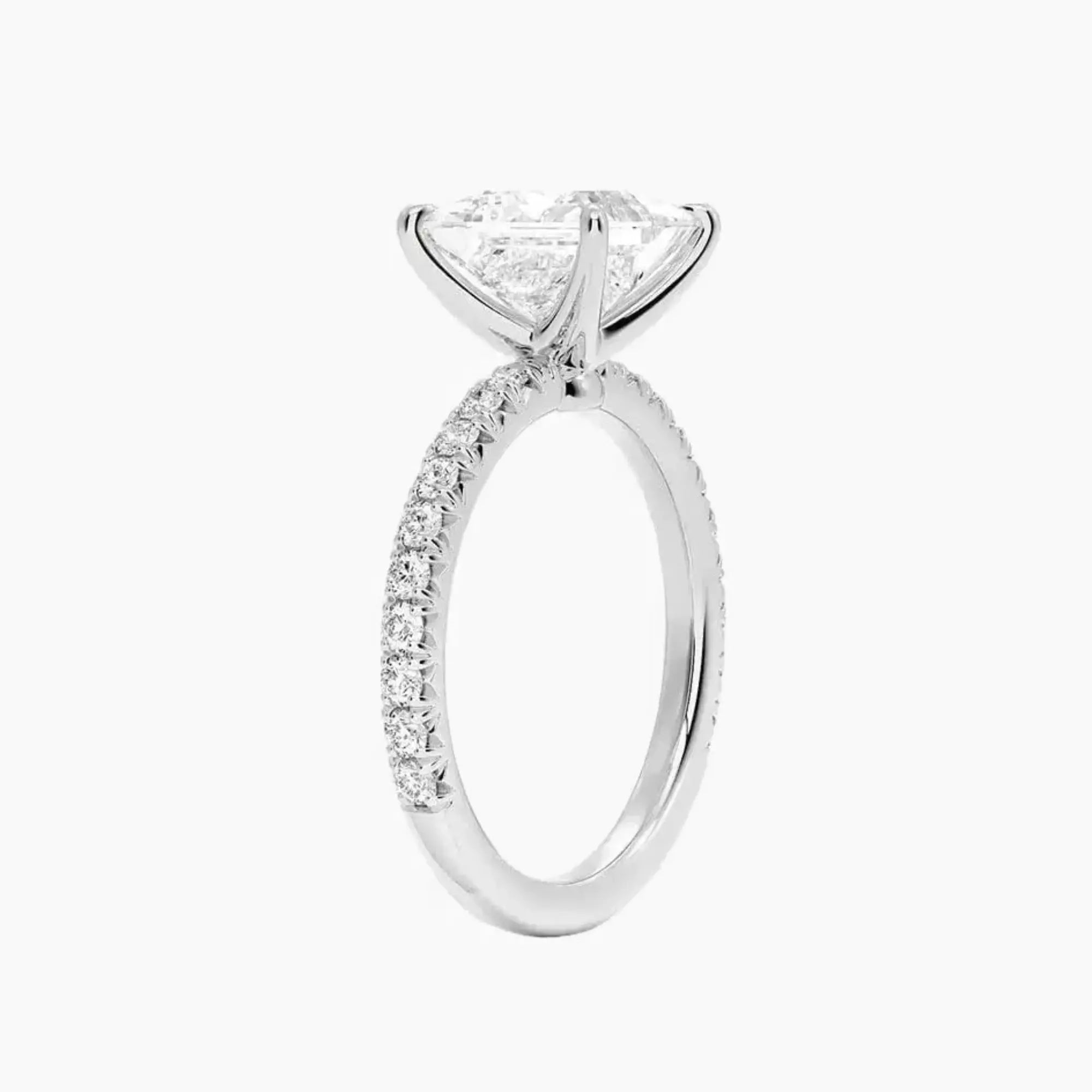 OBSER157 - Irina Solitaire Princess engagement ring setting view 2