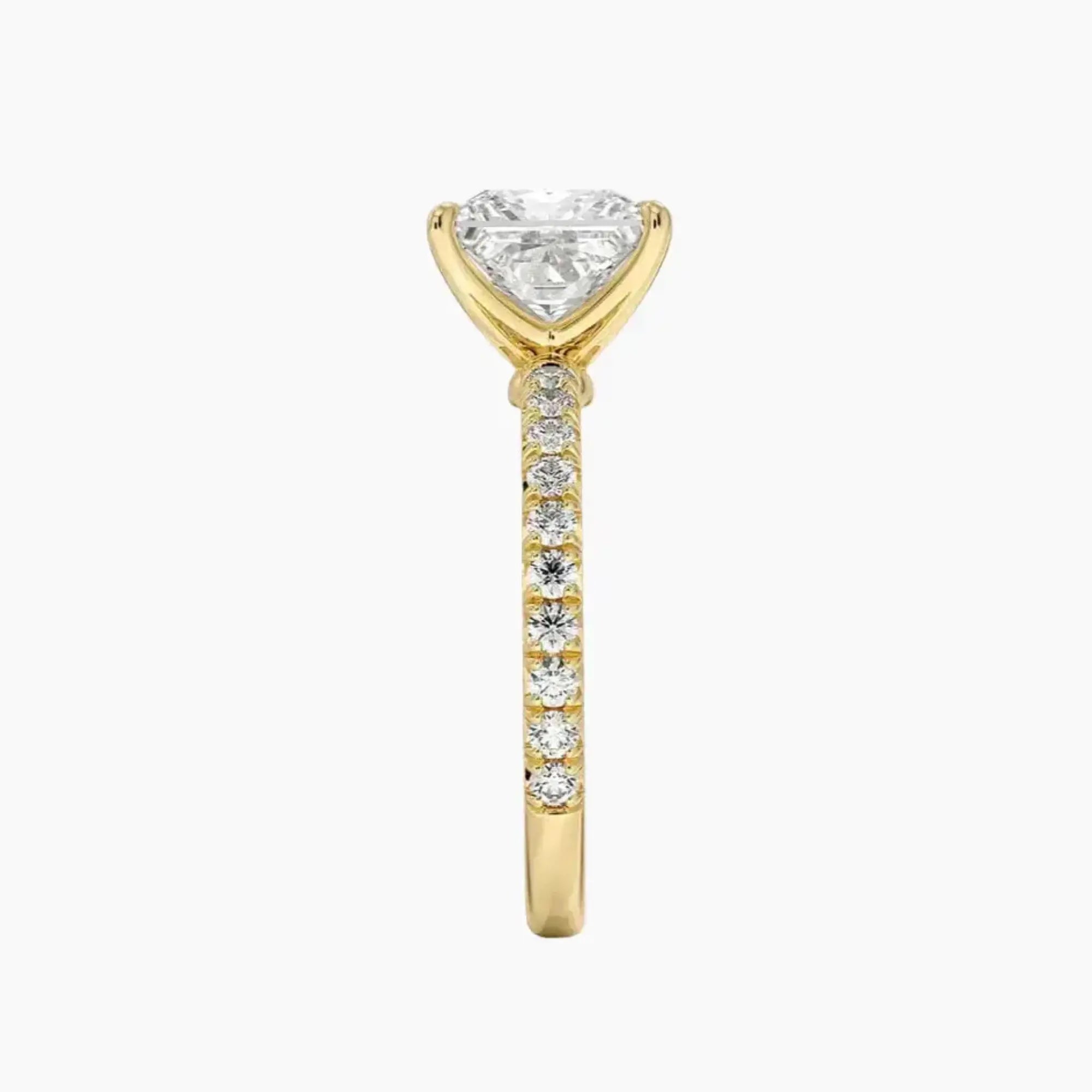 OBSER157 - Irina Solitaire Princess engagement ring setting view 9