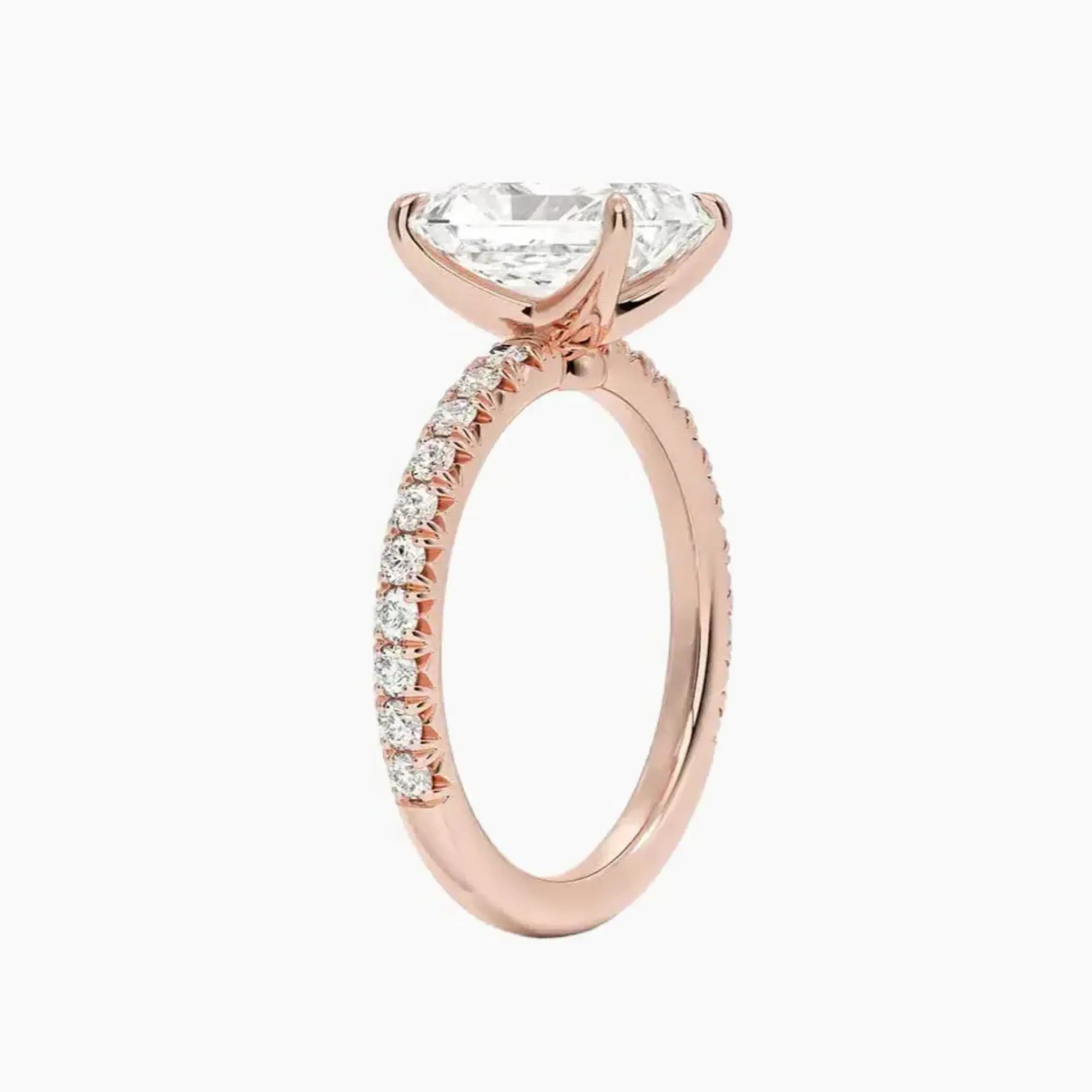 OBSER374 - Irina Solitaire Radiant engagement ring setting view 5