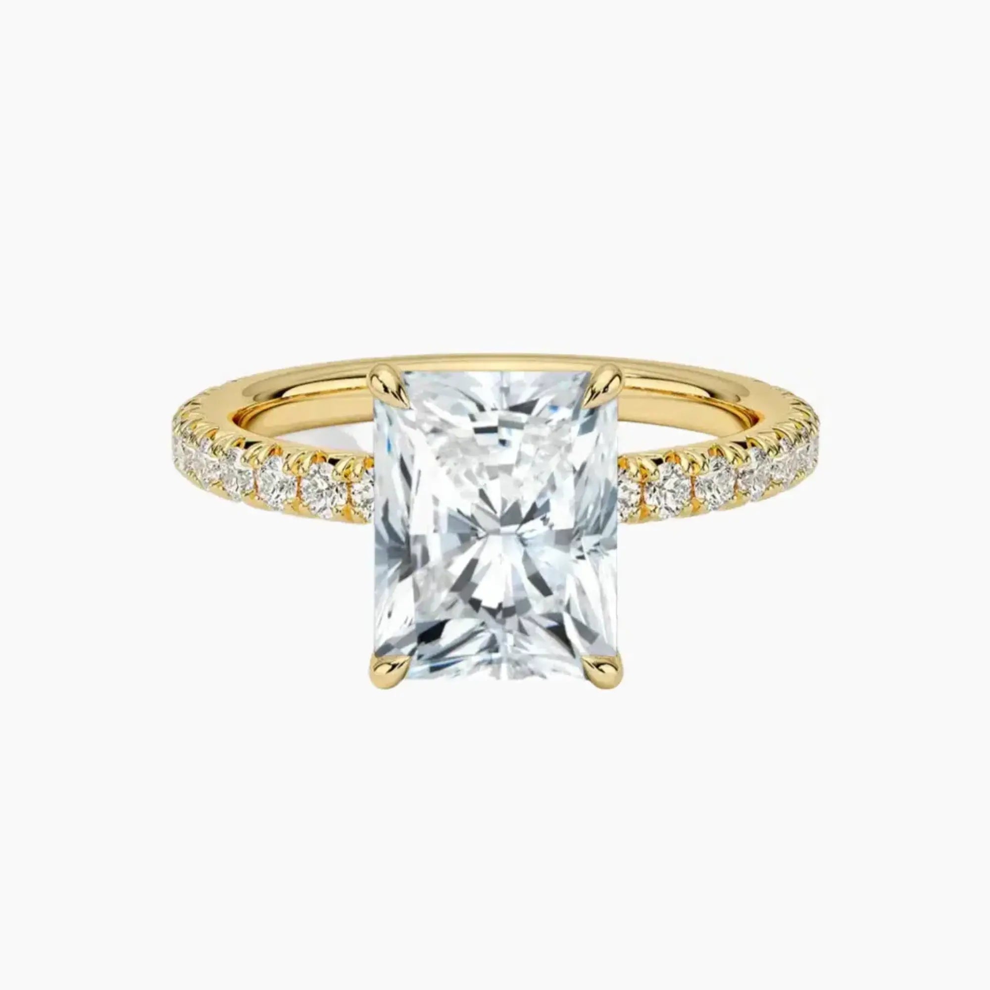 OBSER374 - Irina Solitaire Radiant engagement ring setting view 7