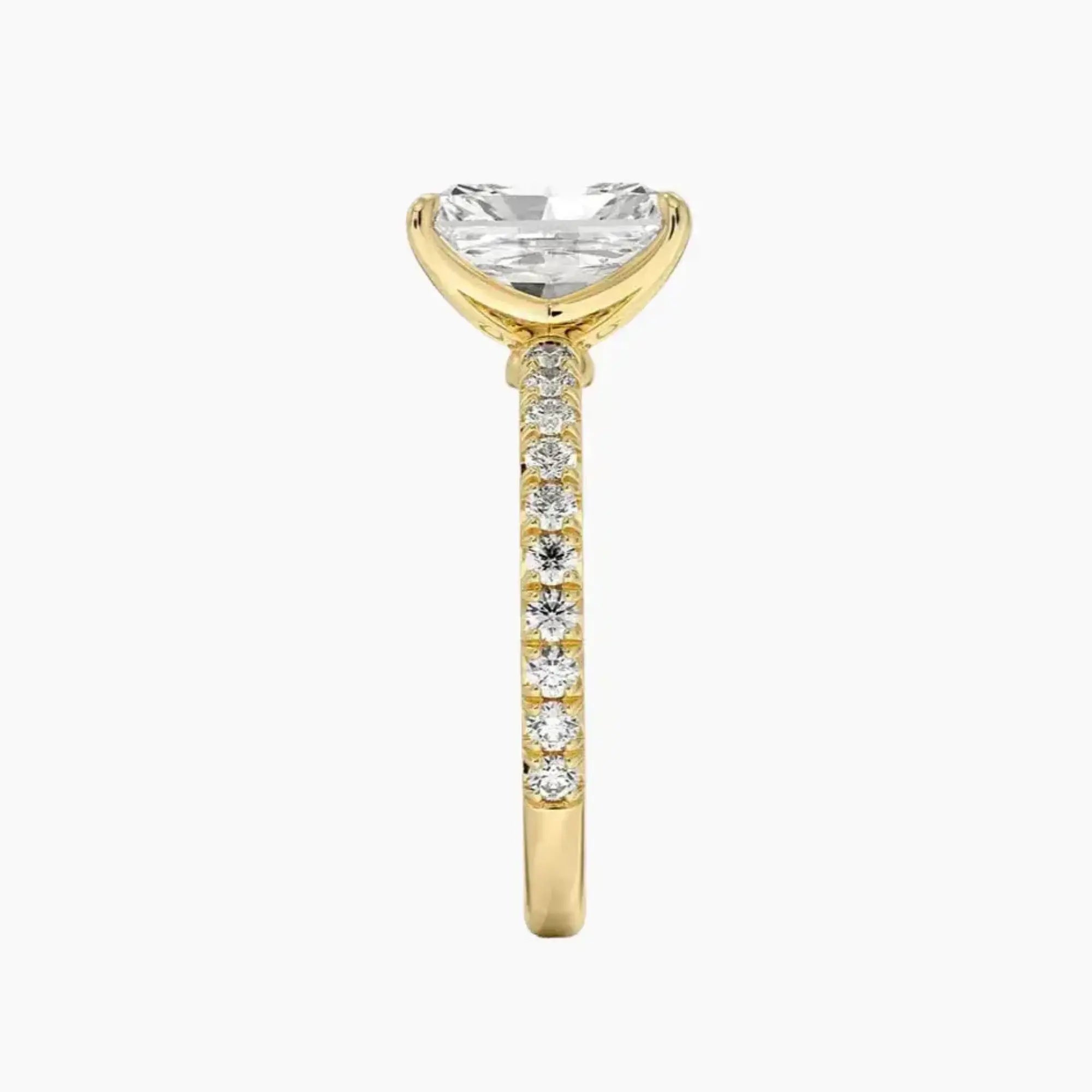 OBSER374 - Irina Solitaire Radiant engagement ring setting view 9