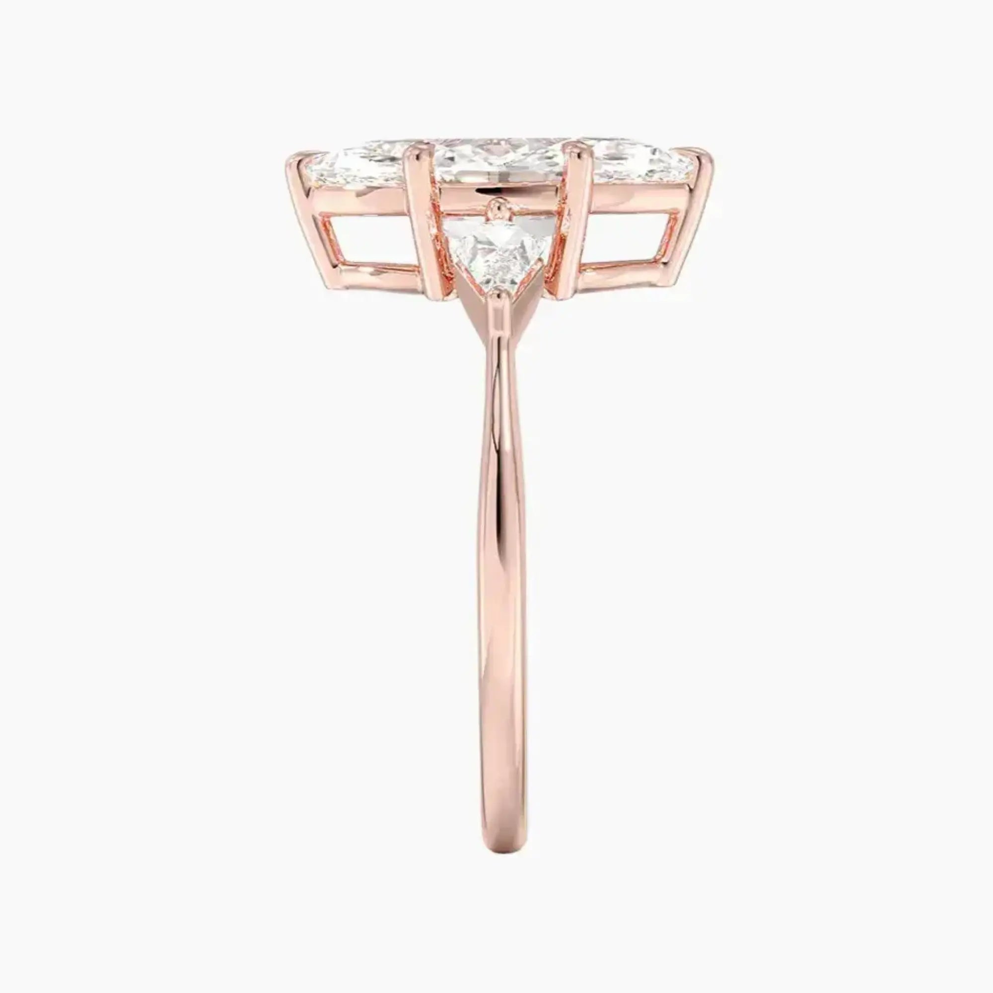 OBSER553 - Isolde Three Stone Marquise engagement ring setting view 6