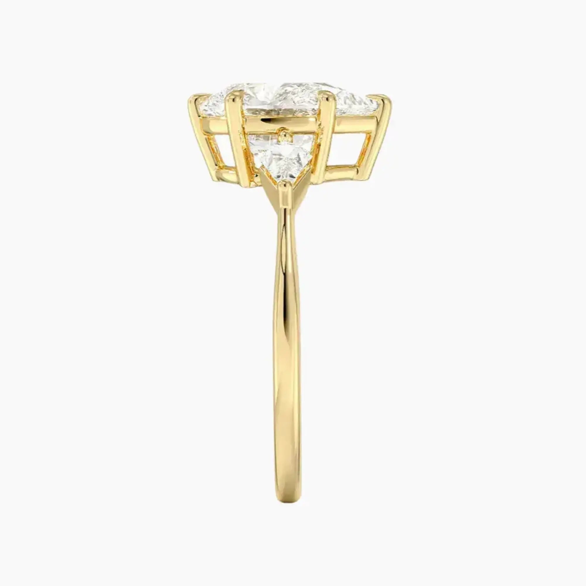 OBSER556 - Isolde Three Stone Pear engagement ring setting view 9
