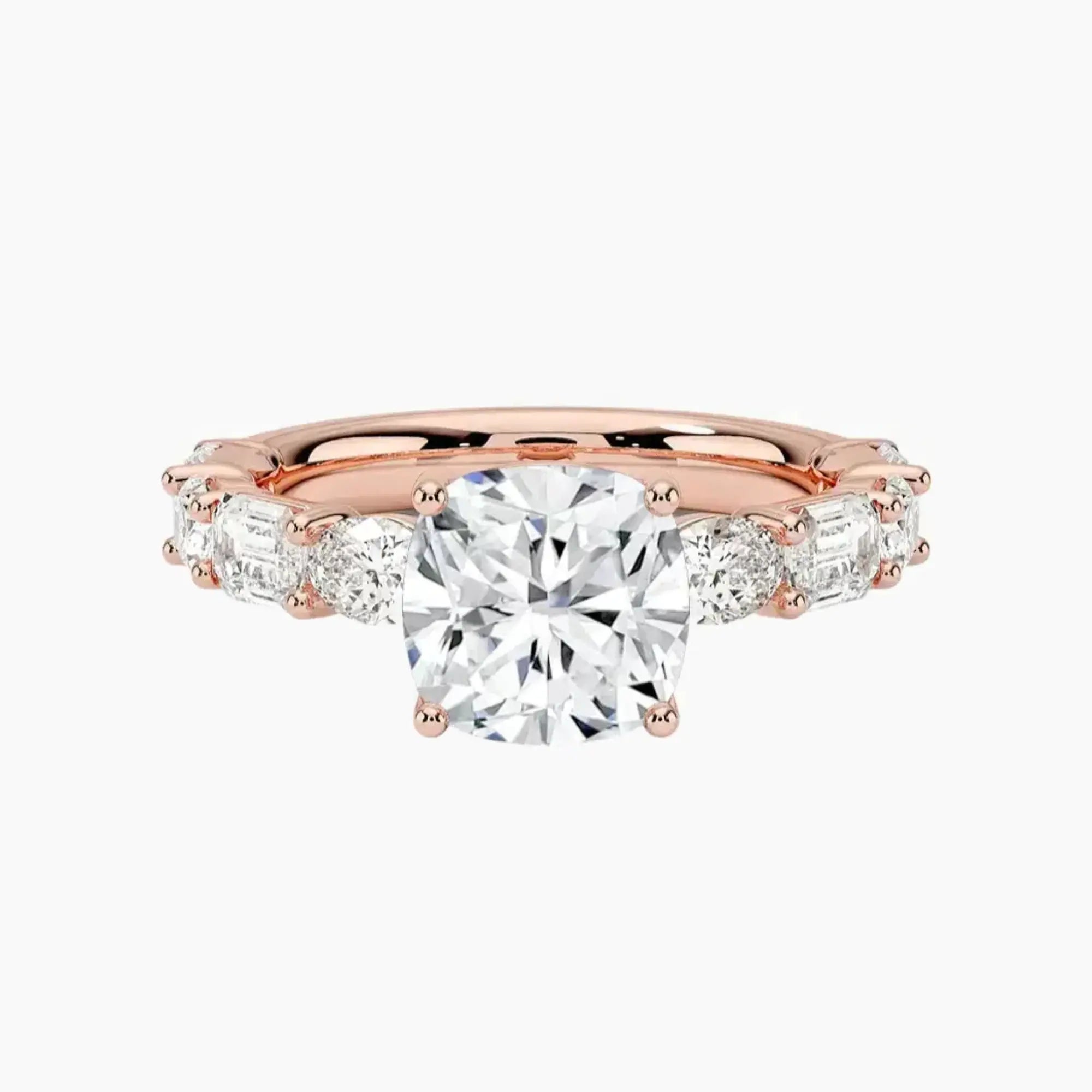 OBSER284 - Ariadne Cushion engagement ring setting view 4