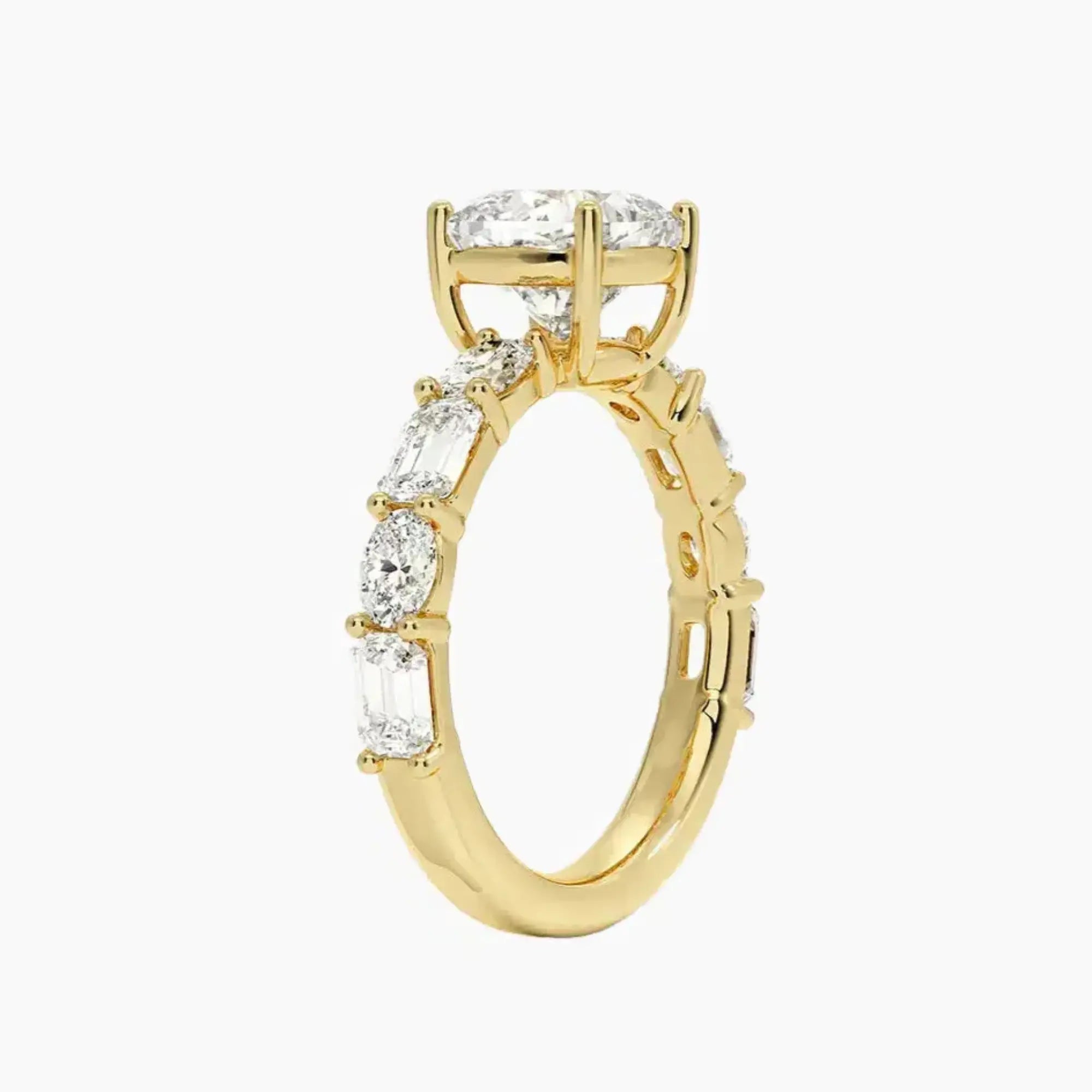 OBSER284 - Ariadne Cushion engagement ring setting view 8
