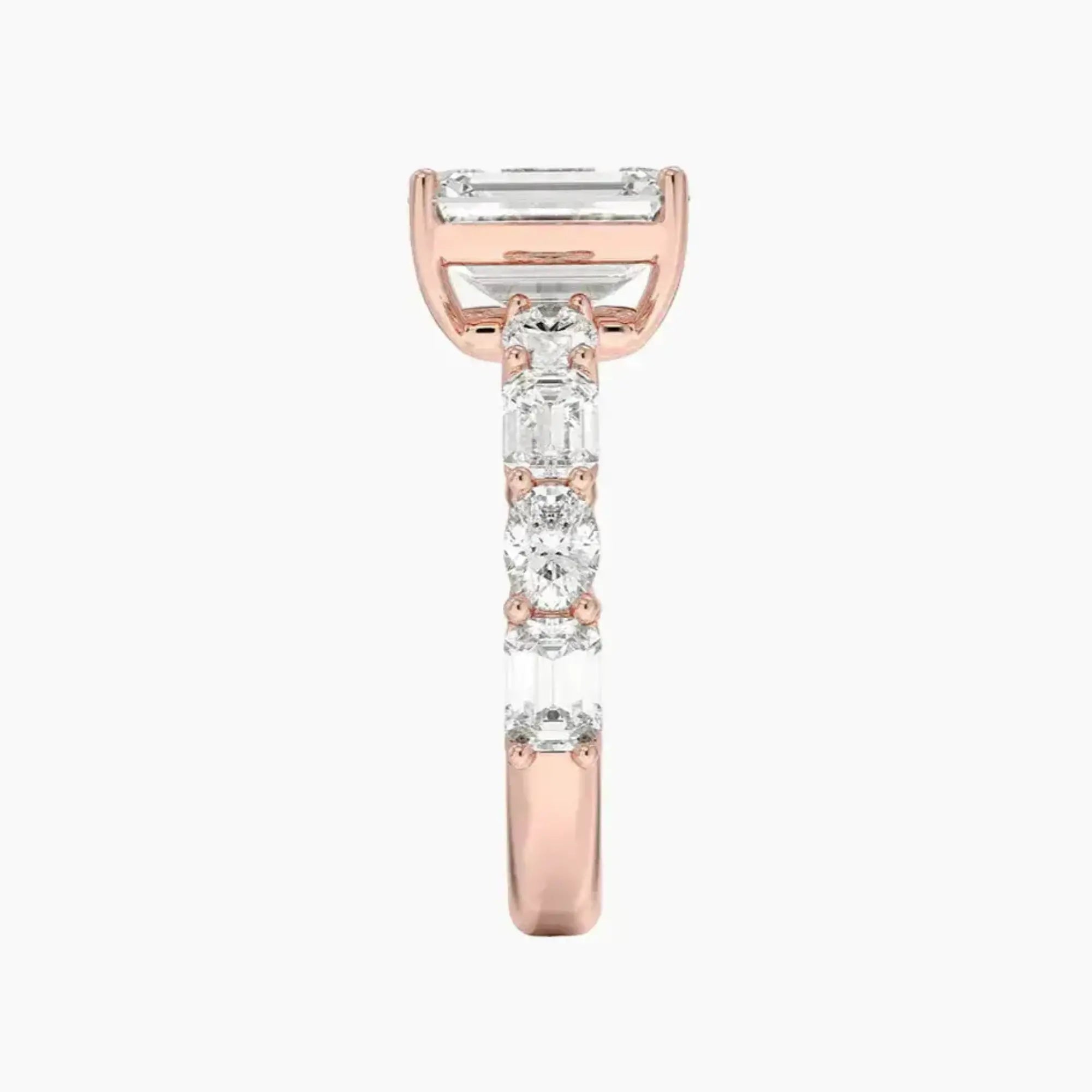 OBSER281 - Ariadne Emerald engagement ring setting view 6