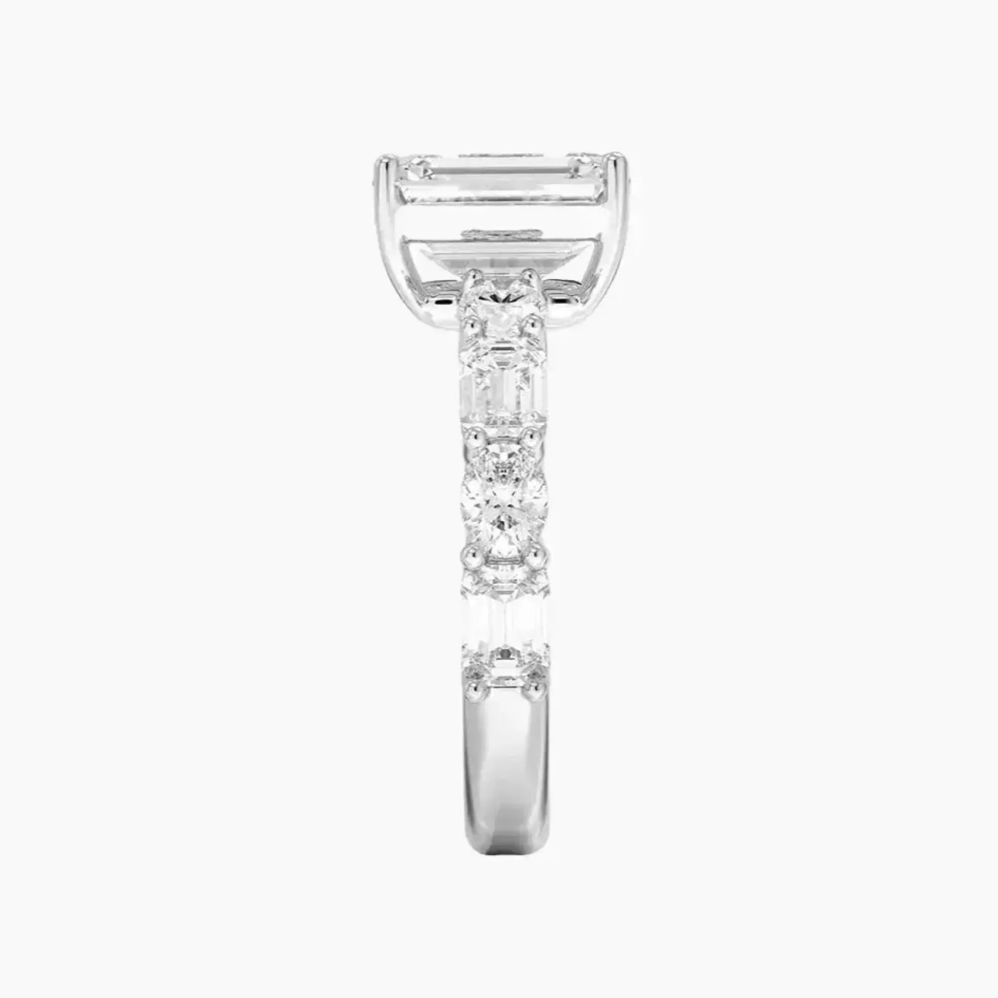 OBSER281 - Ariadne Emerald engagement ring setting view 3
