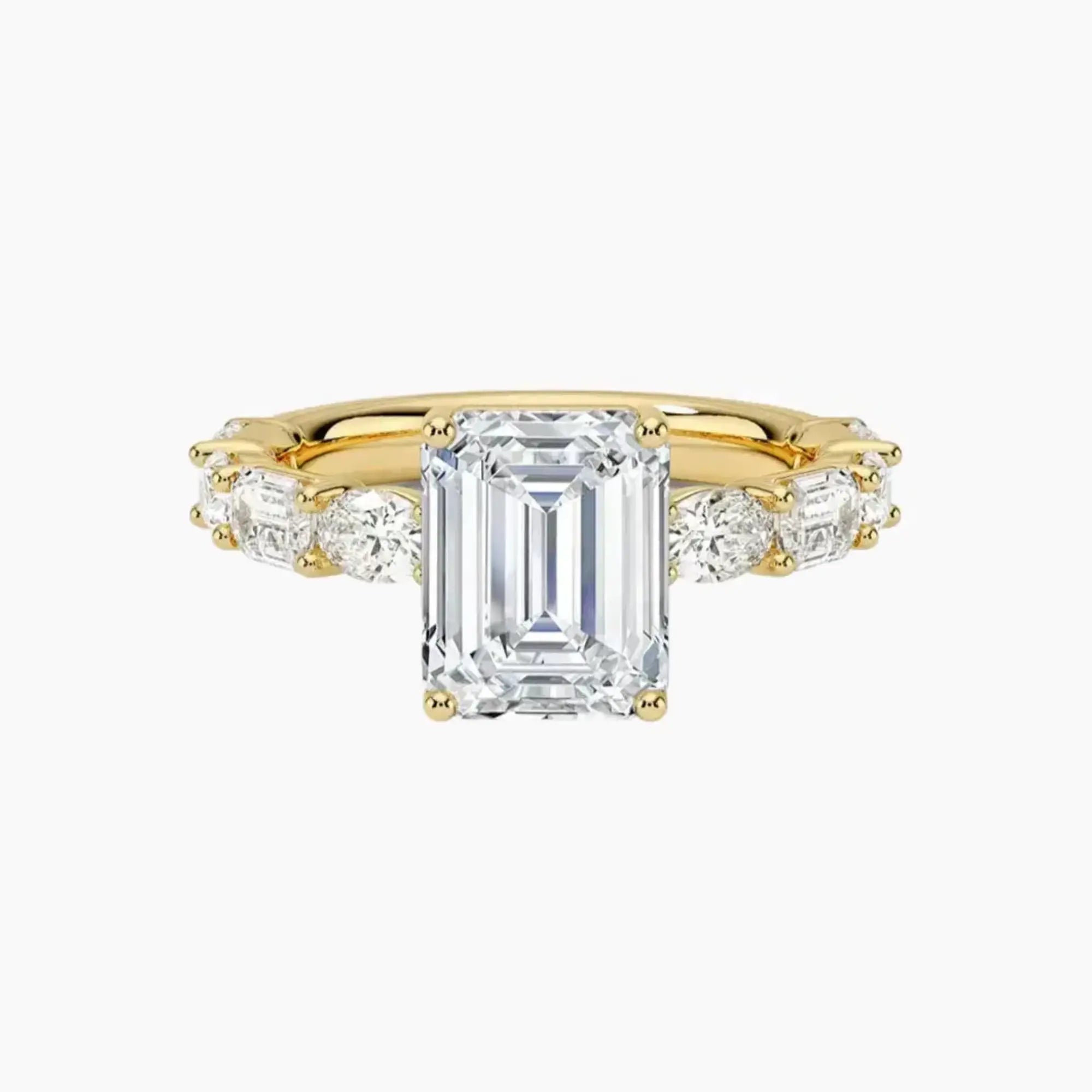 OBSER281 - Ariadne Emerald engagement ring setting view 7