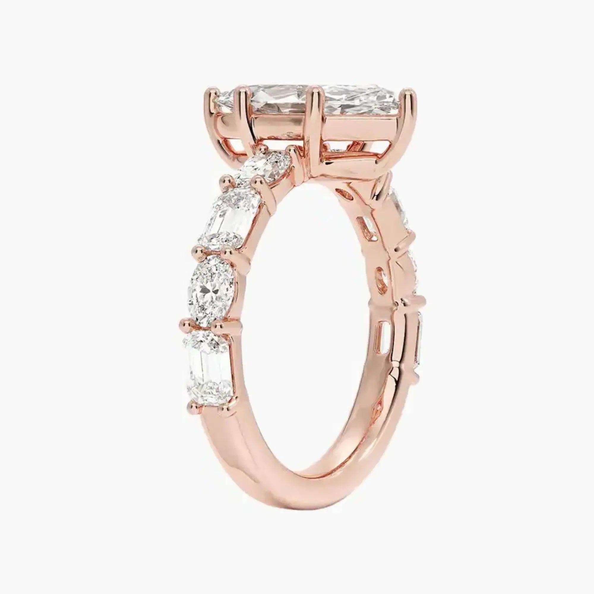 OBSER280 - Ariadne Marquise engagement ring setting view 5