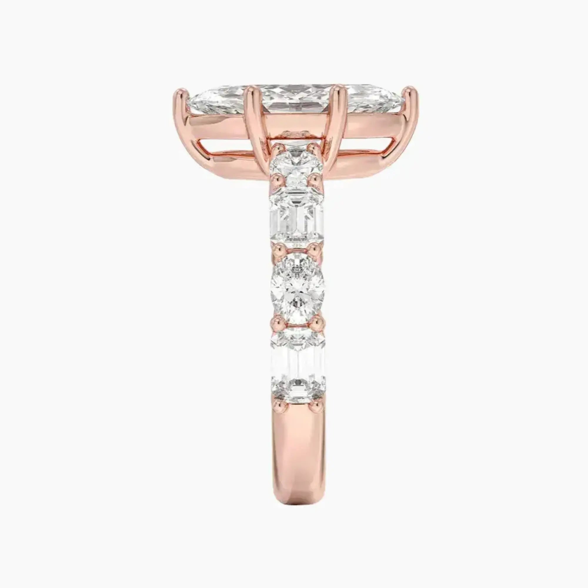 OBSER280 - Ariadne Marquise engagement ring setting view 6
