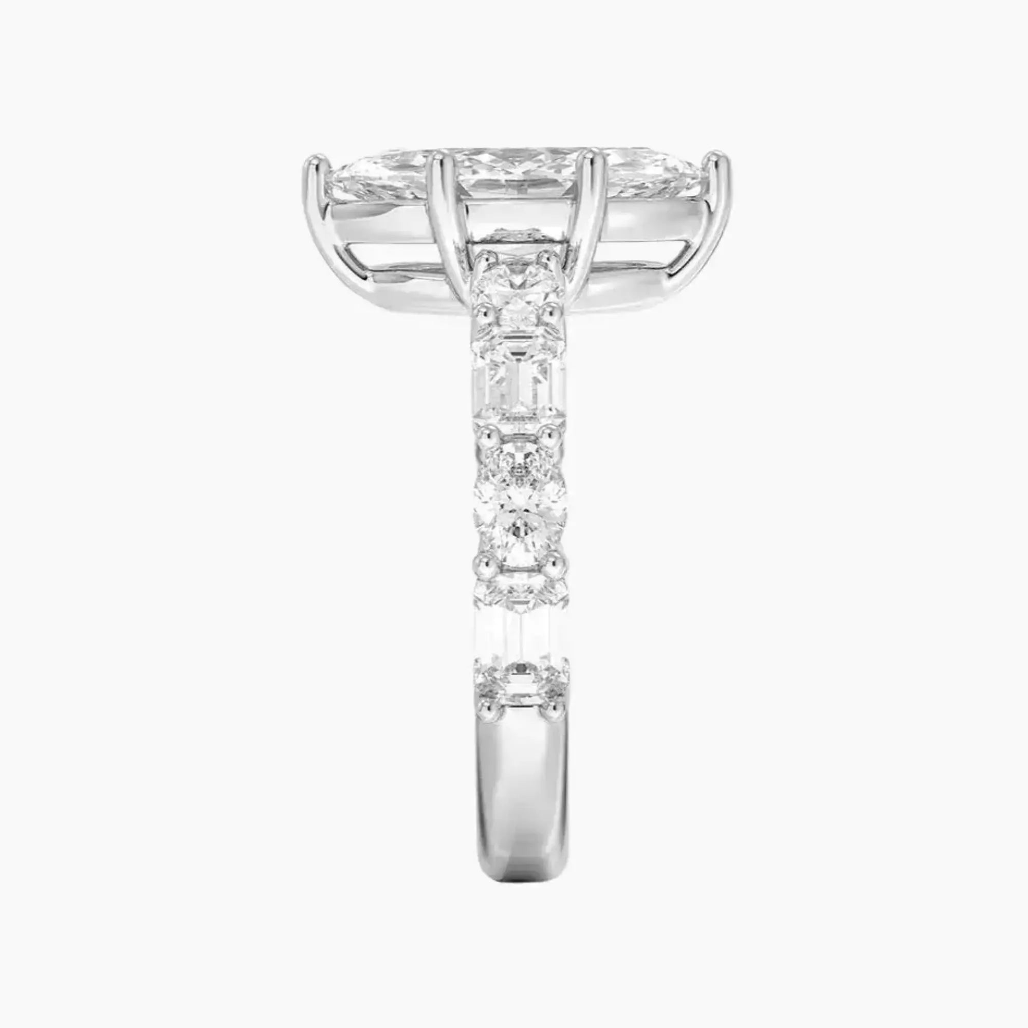 OBSER280 - Ariadne Marquise engagement ring setting view 3