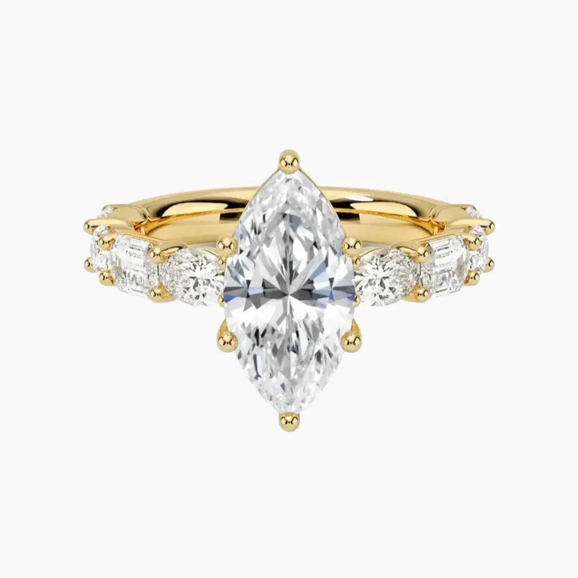 OBSER280 - Ariadne Marquise engagement ring setting view 7