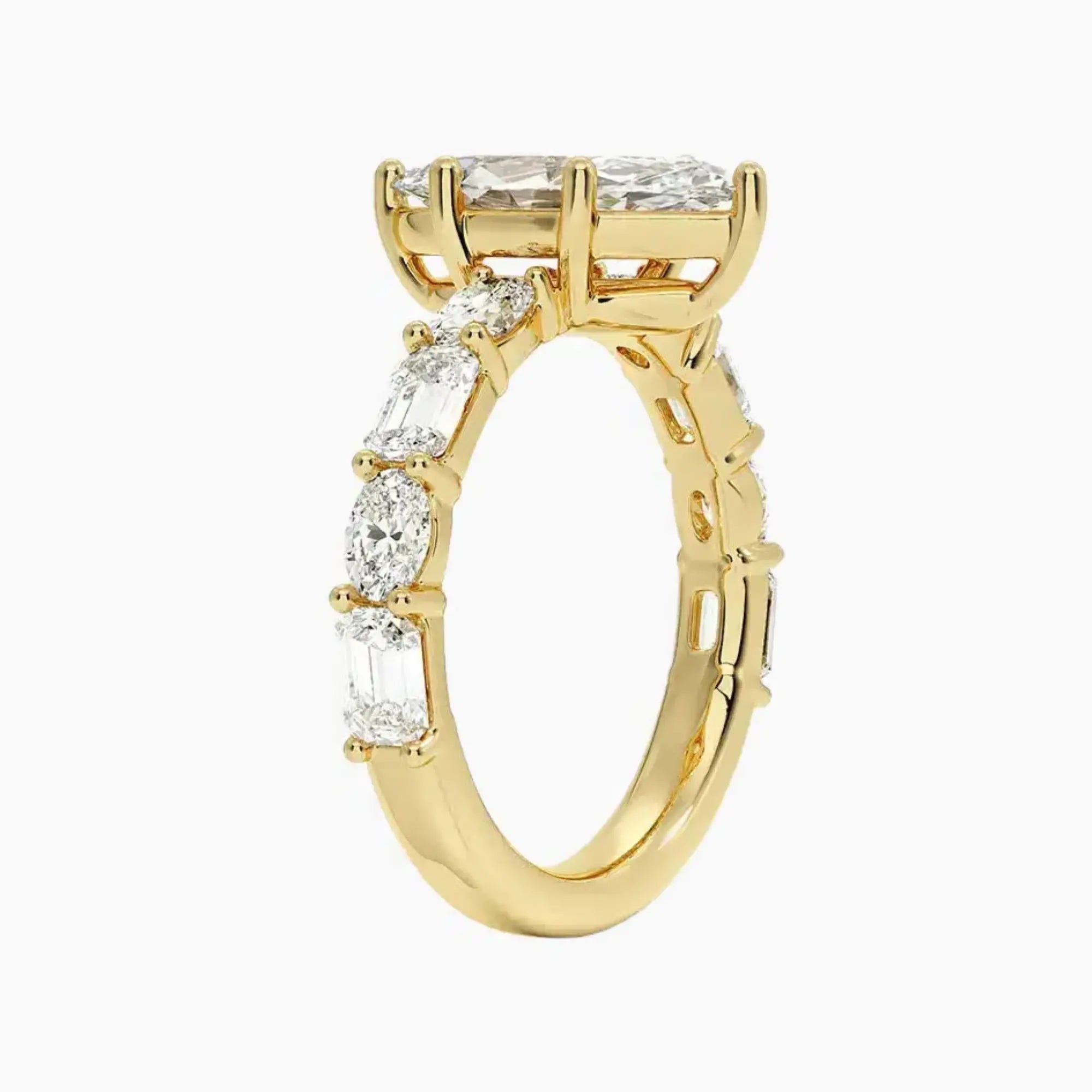 OBSER280 - Ariadne Marquise engagement ring setting view 8