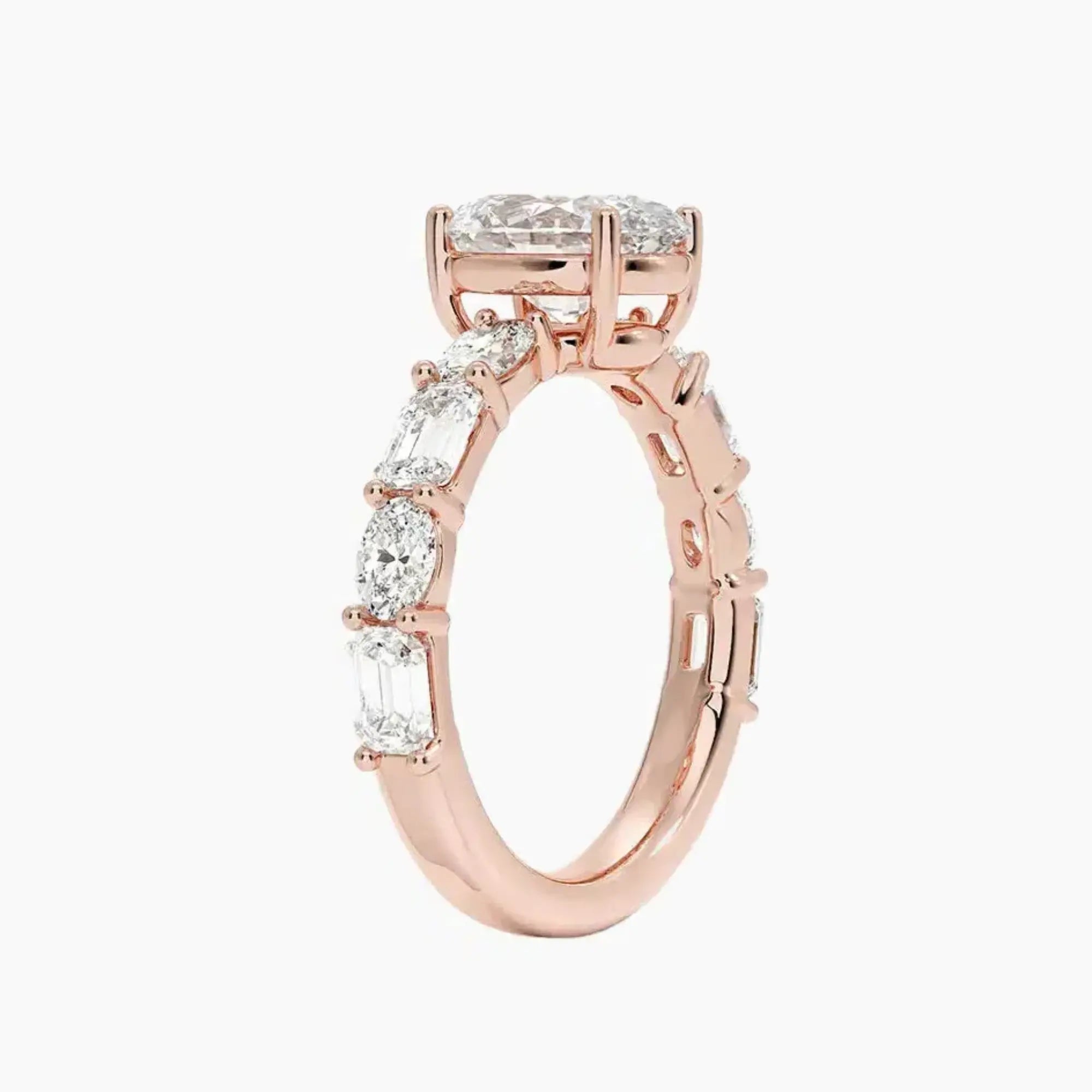 OBSER285 - Ariadne Oval engagement ring setting view 5