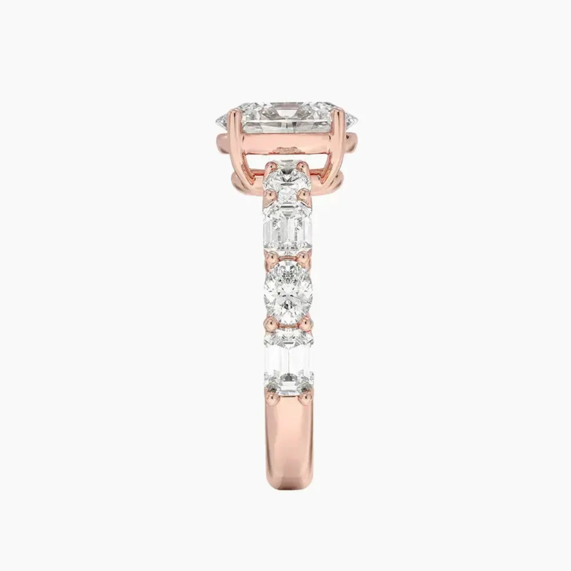 OBSER285 - Ariadne Oval engagement ring setting view 6