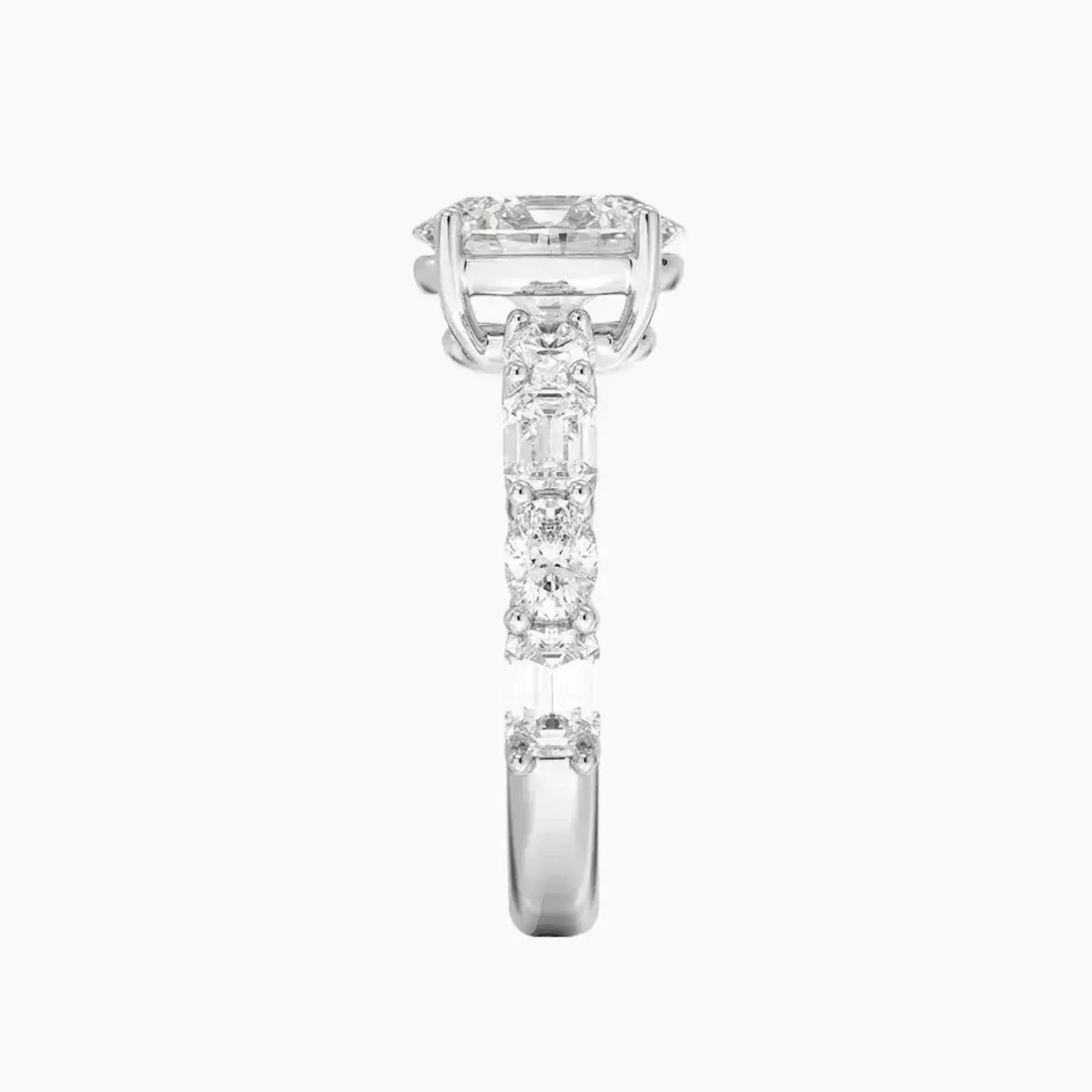 OBSER285 - Ariadne Oval engagement ring setting view 3