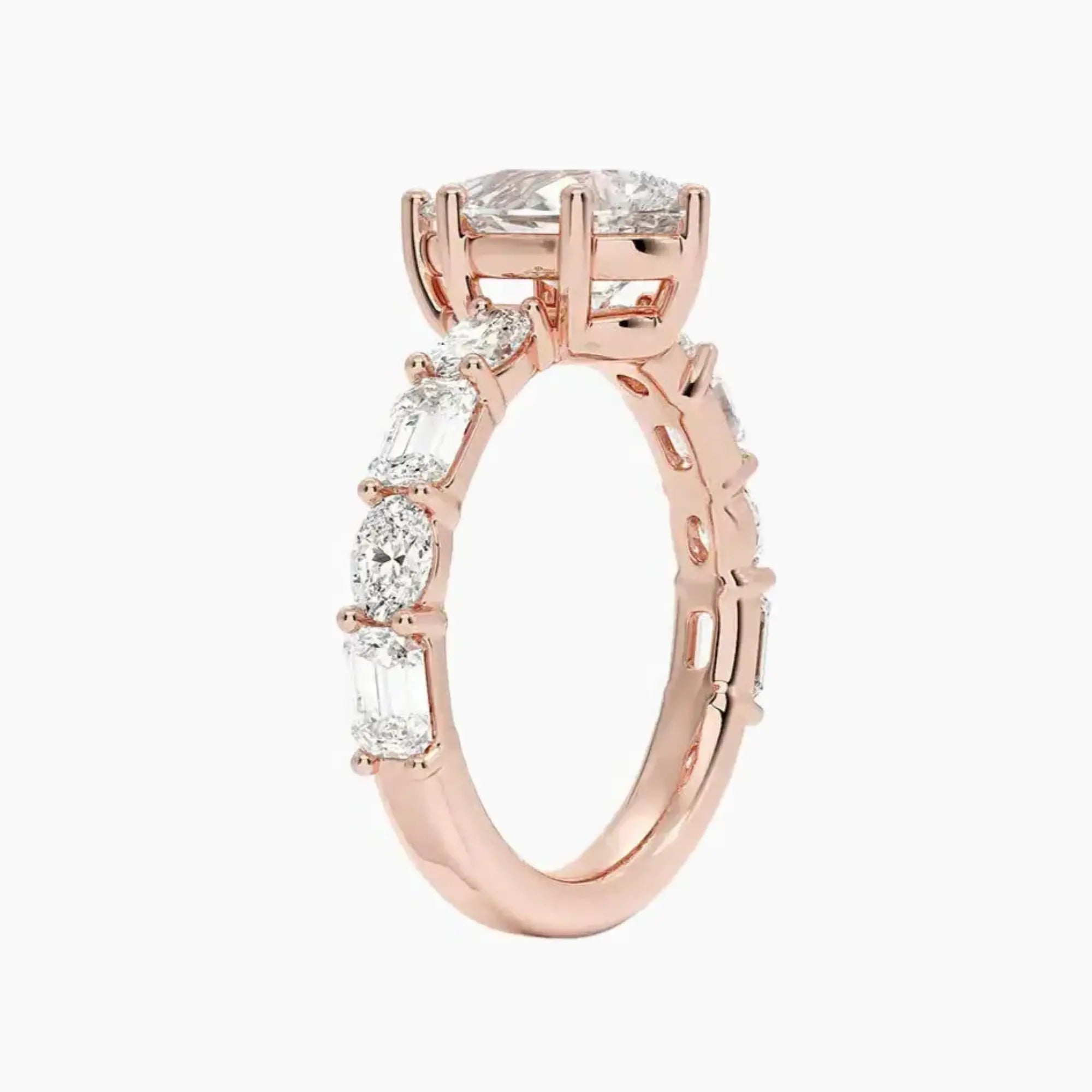 OBSER283 - Ariadne Pear engagement ring setting view 5