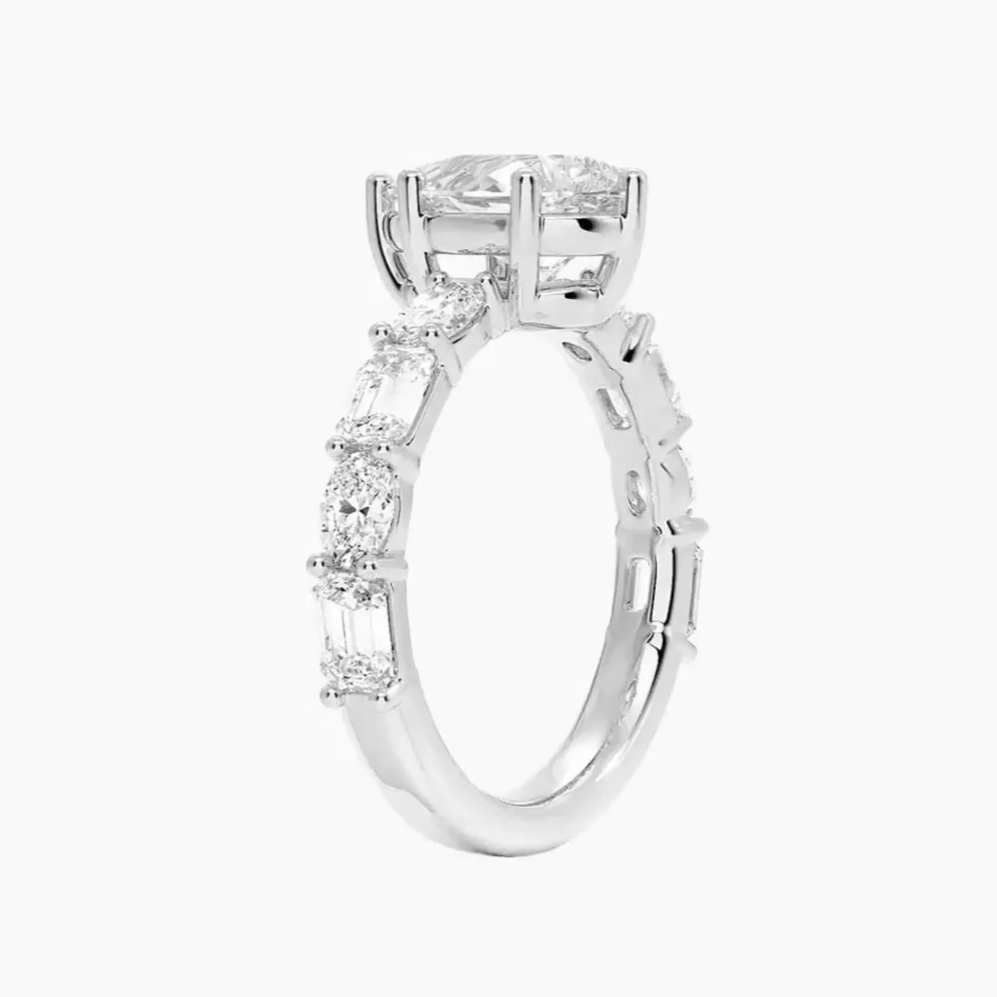OBSER283 - Ariadne Pear engagement ring setting view 2