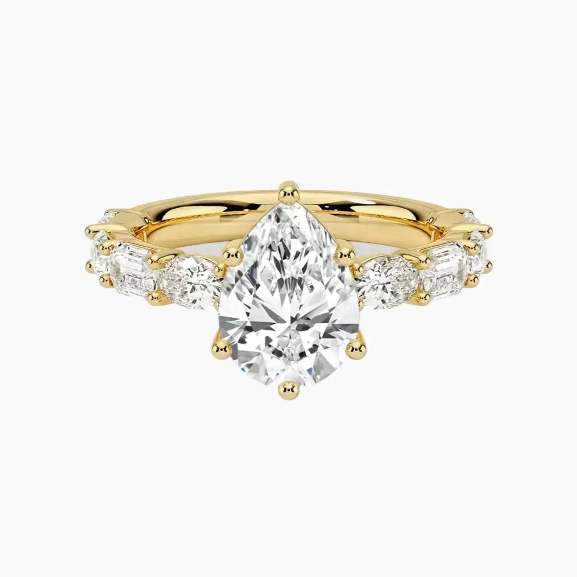 OBSER283 - Ariadne Pear engagement ring setting view 7