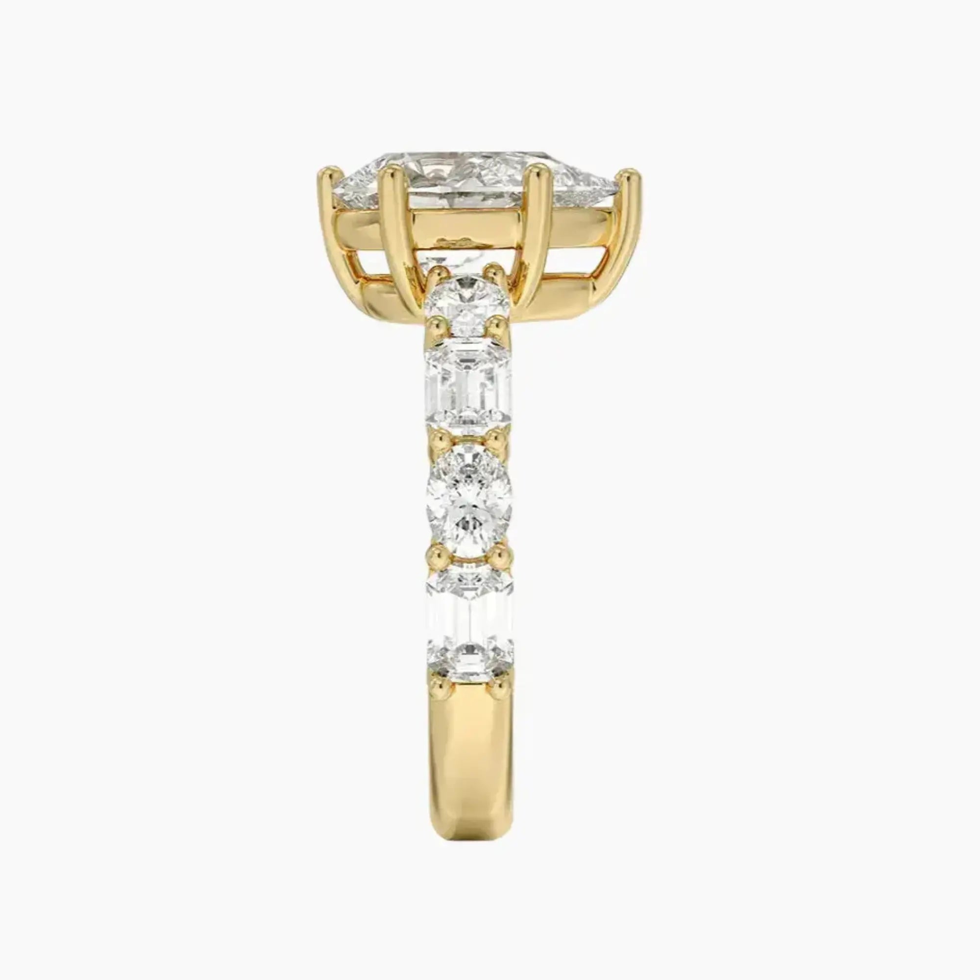 OBSER283 - Ariadne Pear engagement ring setting view 9