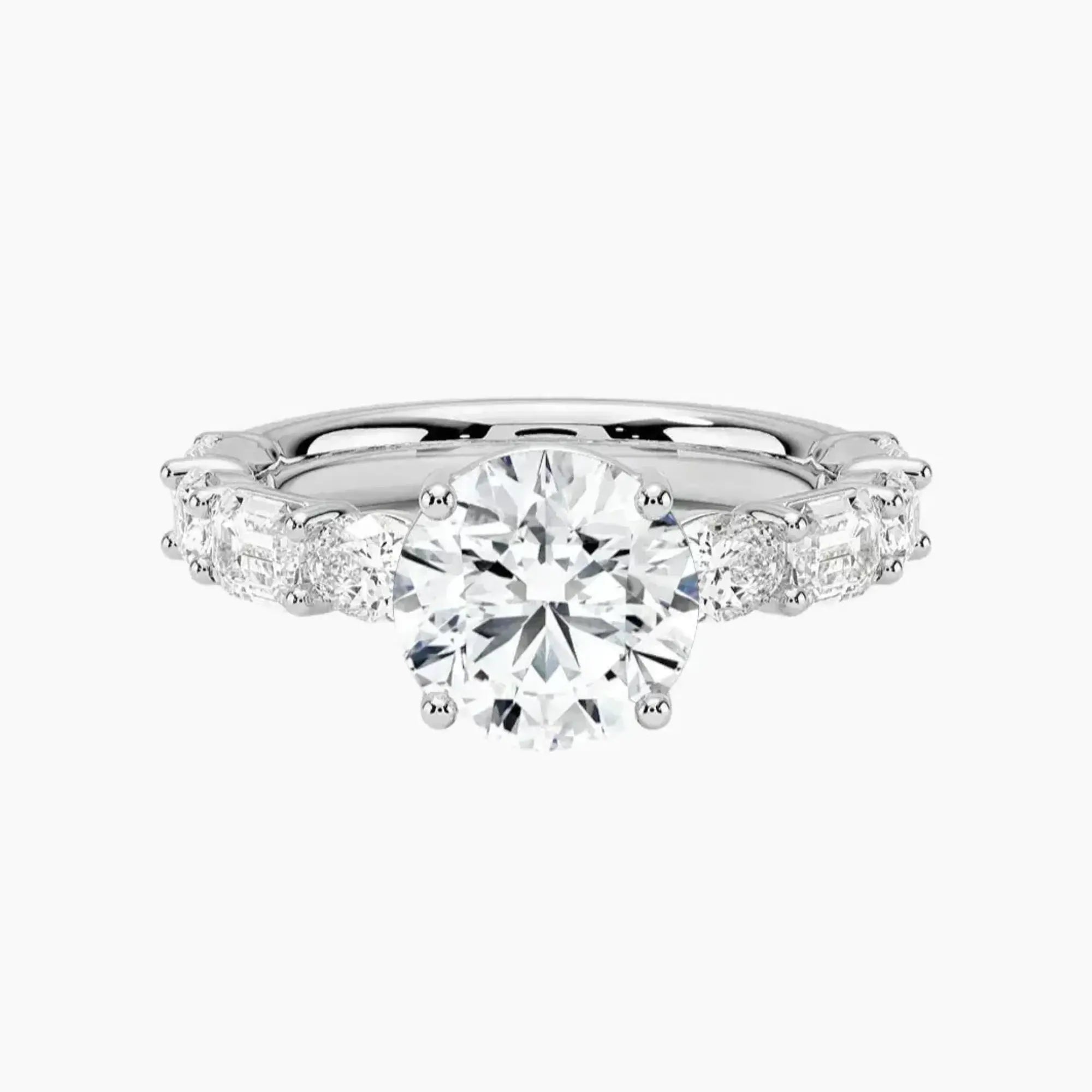 OBSER286 - Ariadne Round engagement ring setting view 1