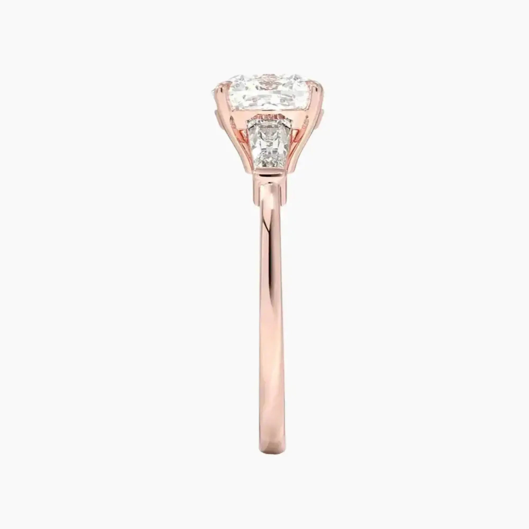 OBSER671 - Nyx Three Stone Cushion engagement ring setting view 6