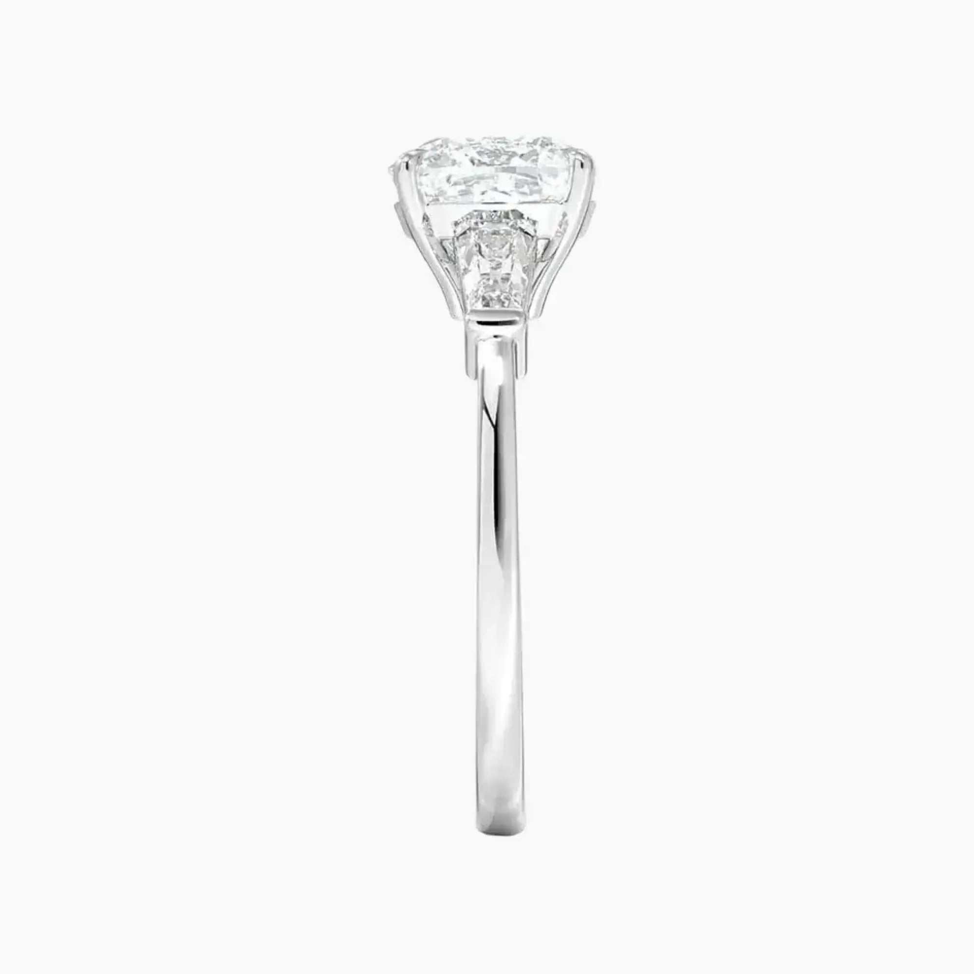 OBSER671 - Nyx Three Stone Cushion engagement ring setting view 3