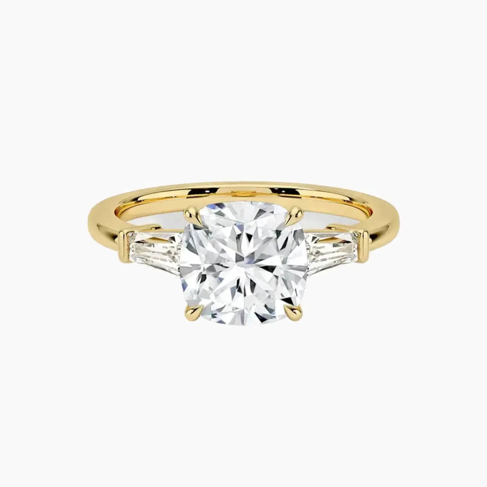 OBSER671 - Nyx Three Stone Cushion engagement ring setting view 7
