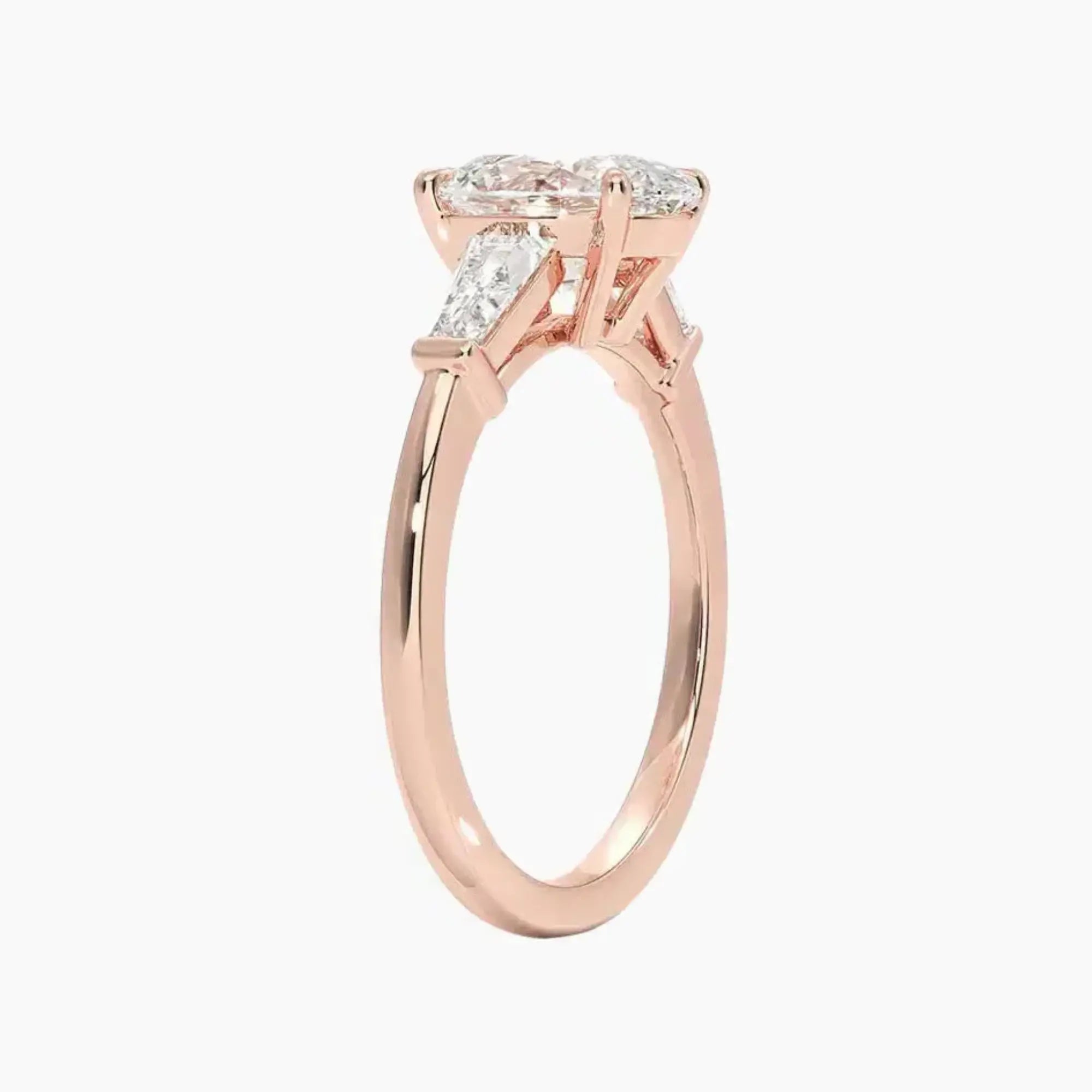 OBSER672 - Nyx Three Stone Oval engagement ring setting view 5