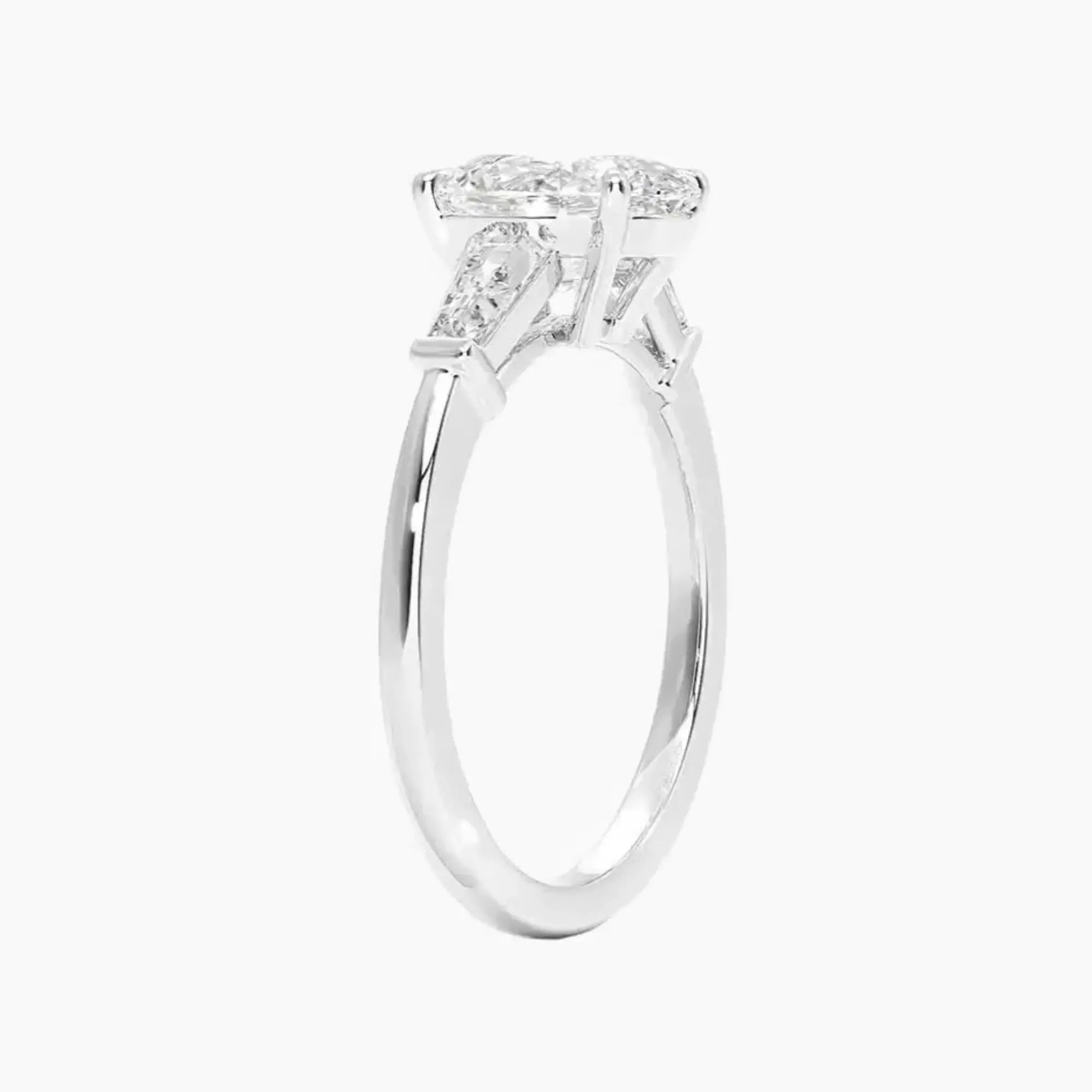 OBSER672 - Nyx Three Stone Oval engagement ring setting view 2