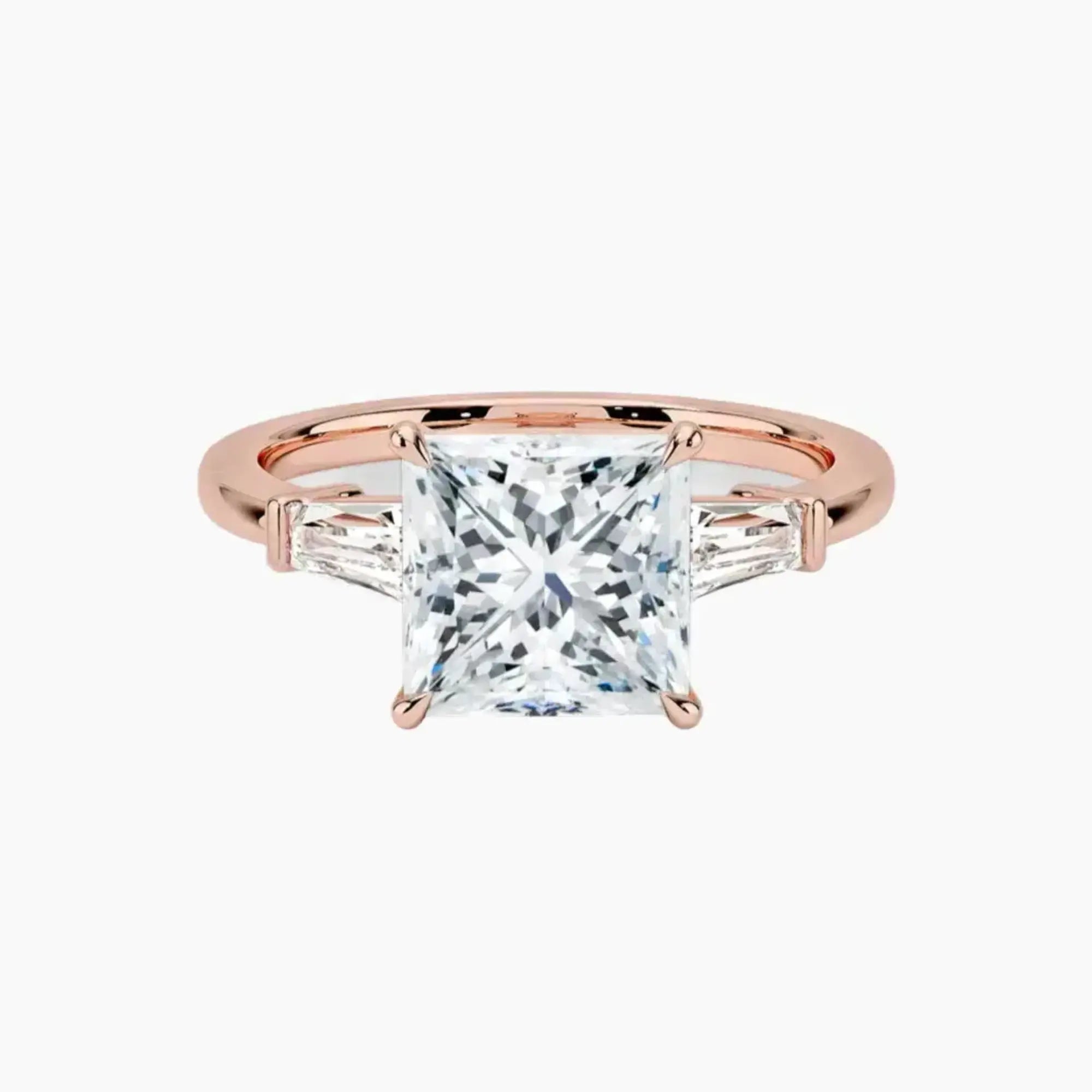 OBSER670 - Nyx Three Stone Princess engagement ring setting view 4
