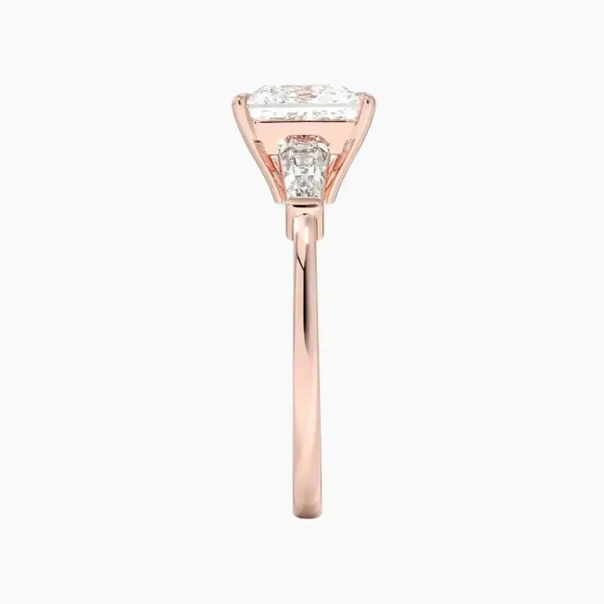 OBSER670 - Nyx Three Stone Princess engagement ring setting view 6