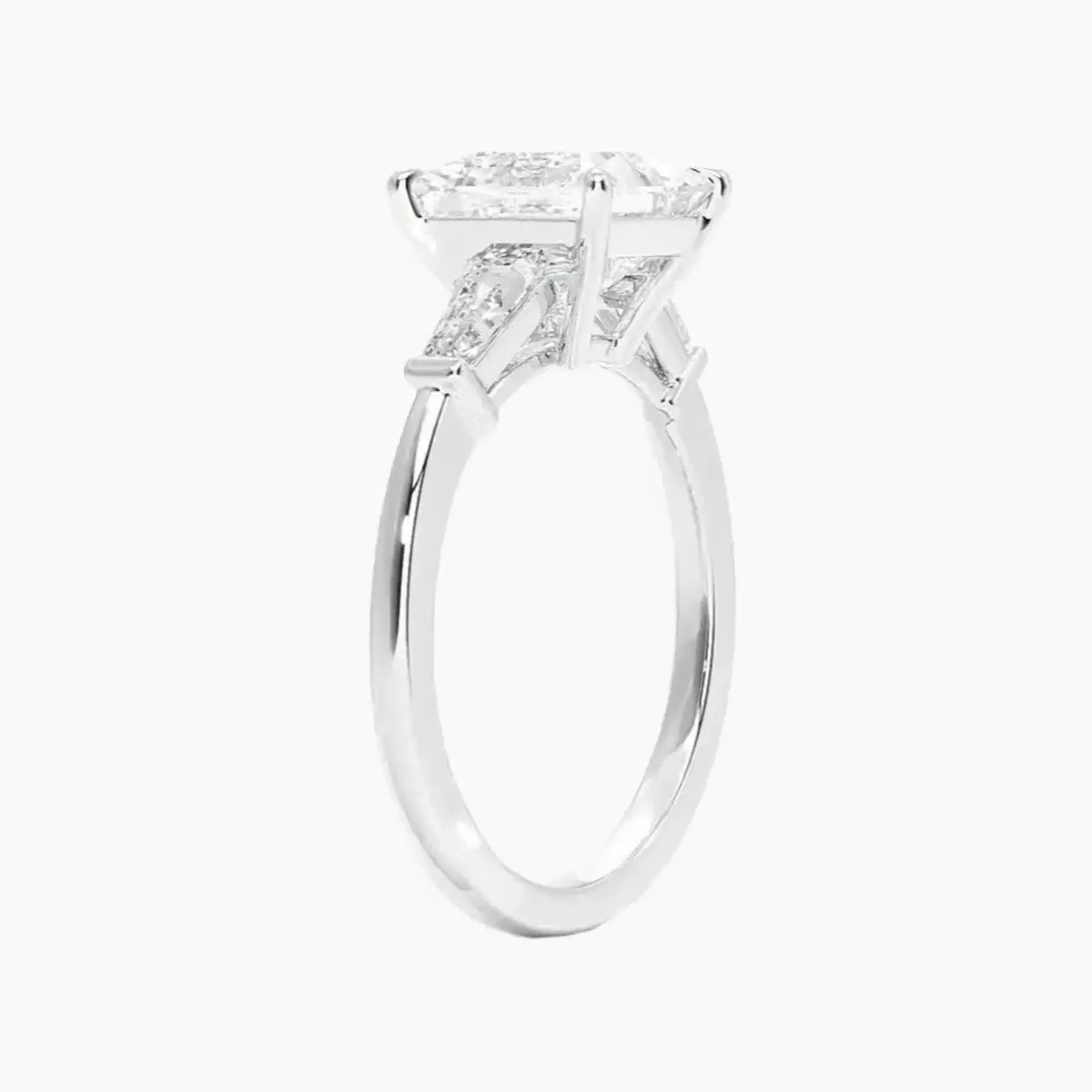OBSER670 - Nyx Three Stone Princess engagement ring setting view 2