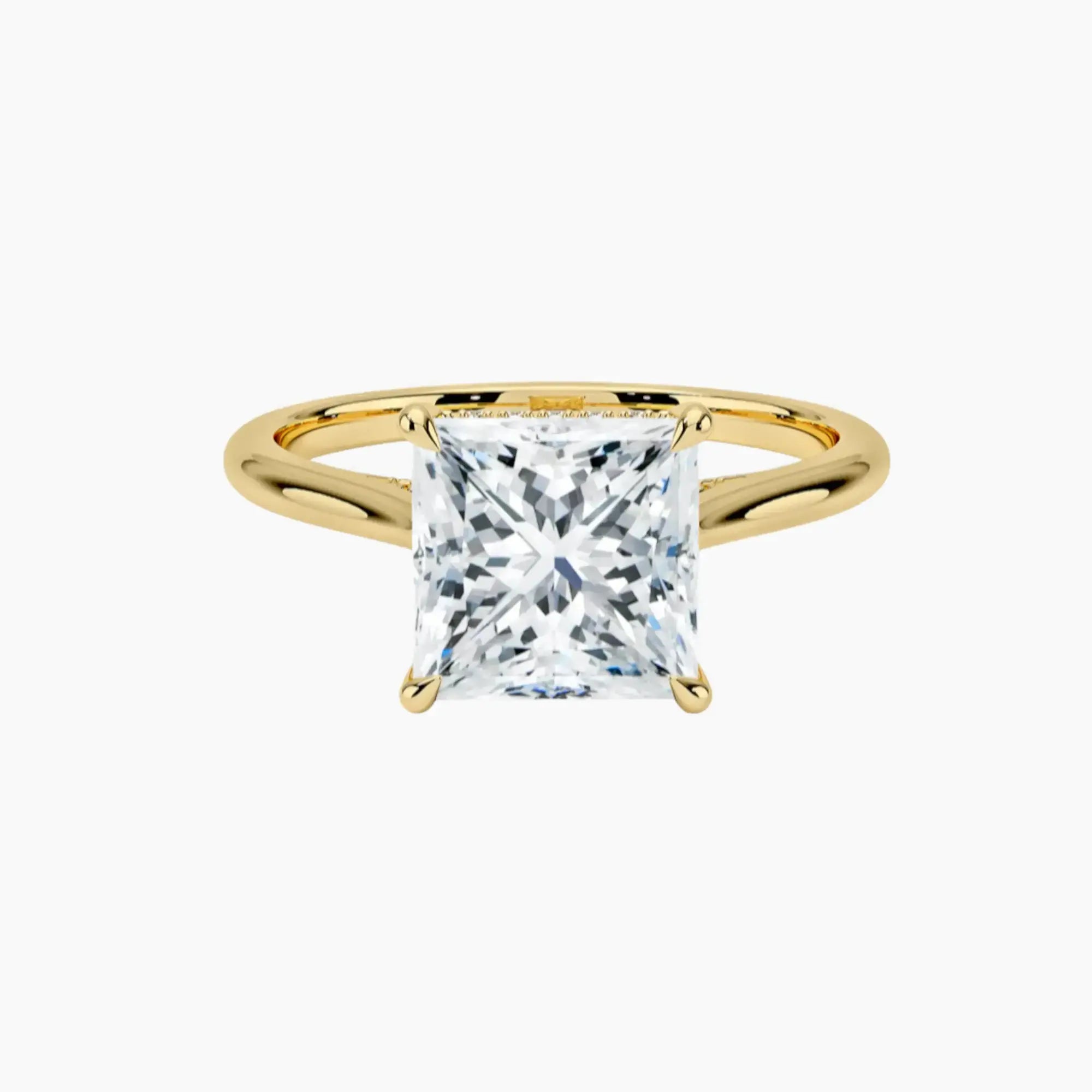 OBSER377 - Hestia Solitaire Princess engagement ring setting view 7