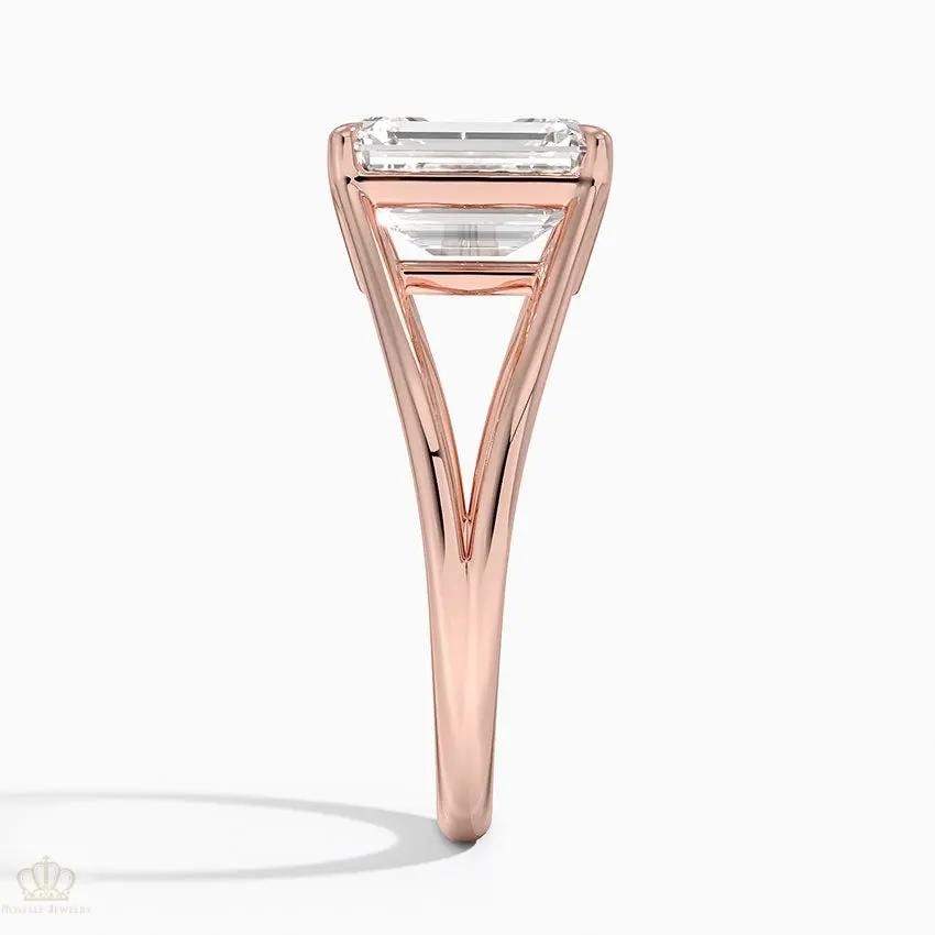 Emerald Tressa Split Shank Solitaire Engagement Ring [Setting Only] - EC106E CHARLISA™