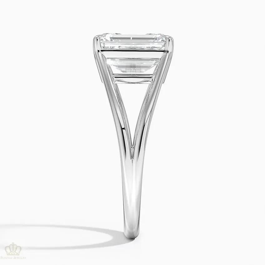 Emerald Tressa Split Shank Solitaire Engagement Ring [Setting Only] - EC106E CHARLISA™