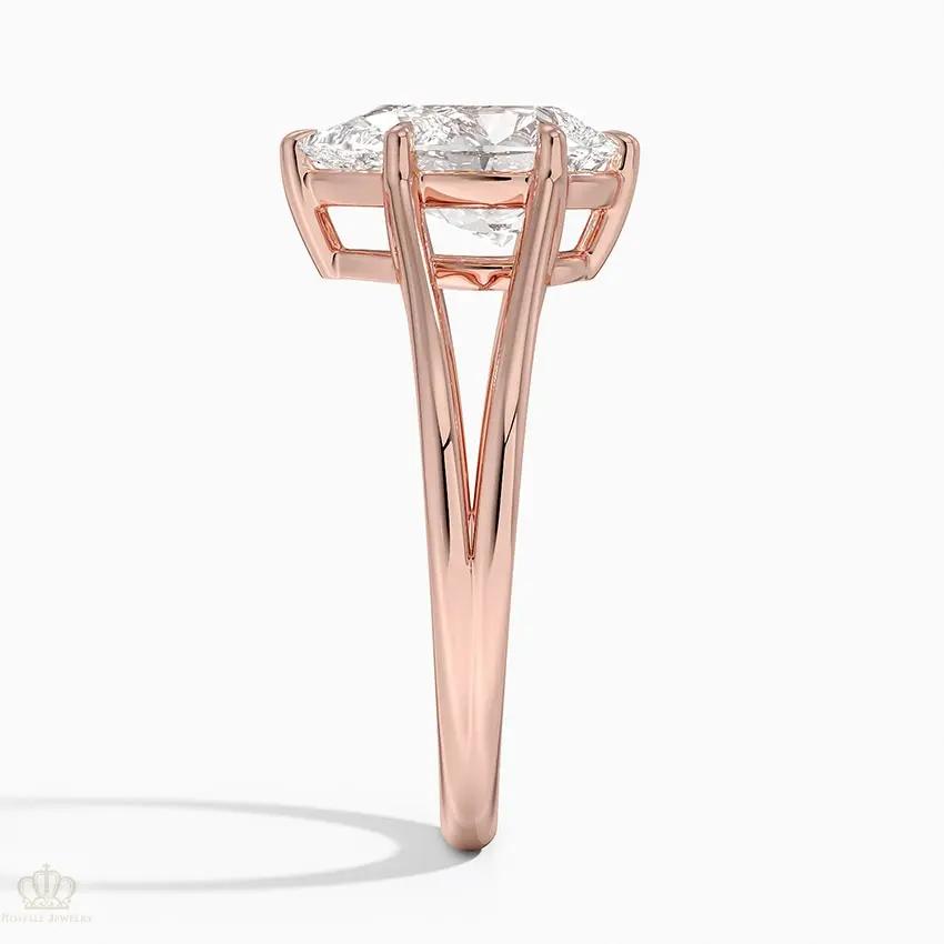 Pear Tressa Split Shank Solitaire Engagement Ring [Setting Only] - EC106P CHARLISA™