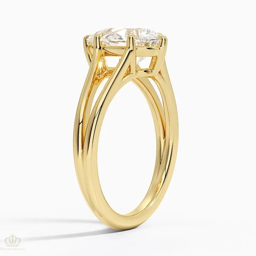 Pear Tressa Split Shank Solitaire Engagement Ring [Setting Only] - EC106P CHARLISA™