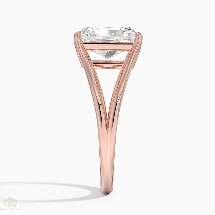 Radiant Tressa Split Shank Solitaire Engagement Ring [Setting Only] - EC106R CHARLISA™