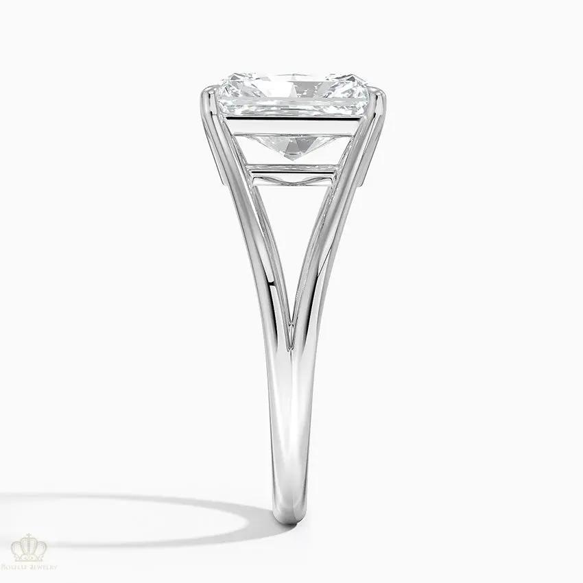 Radiant Tressa Split Shank Solitaire Engagement Ring [Setting Only] - EC106R CHARLISA™