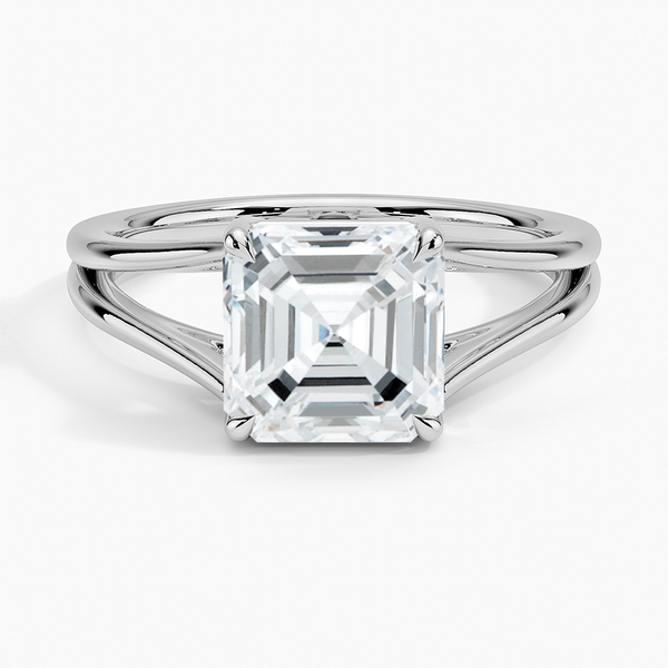Tressa Split Shank Solitaire Engagement Ring [Setting Only] - EC106A