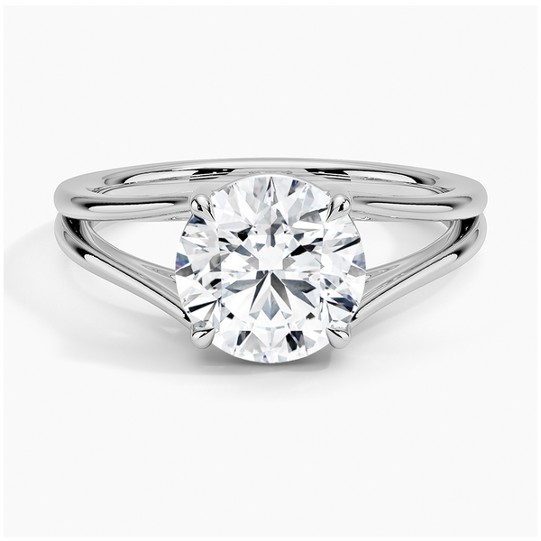 Tressa Split Shank Solitaire Engagement Ring [Setting Only] - EC106