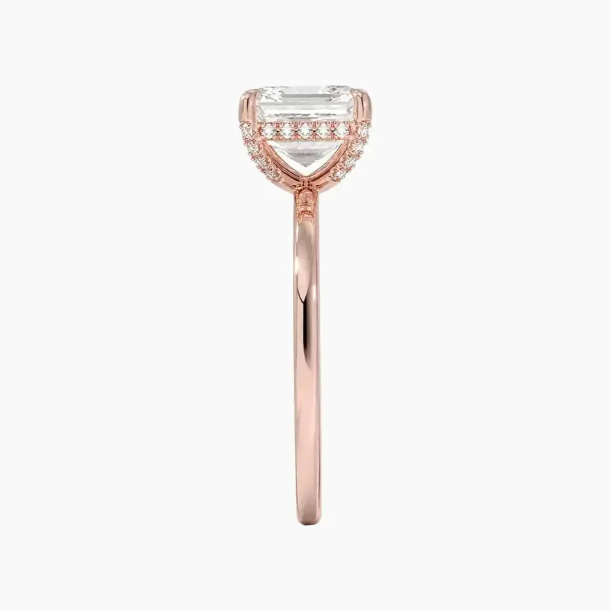 OBSER379 - Dahlia Solitaire Asscher engagement ring setting view 6